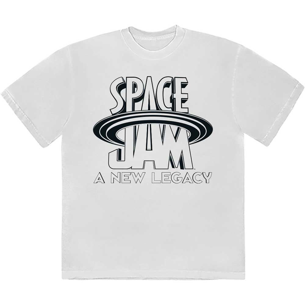 Space Jam B&w Logo T-shirt Front