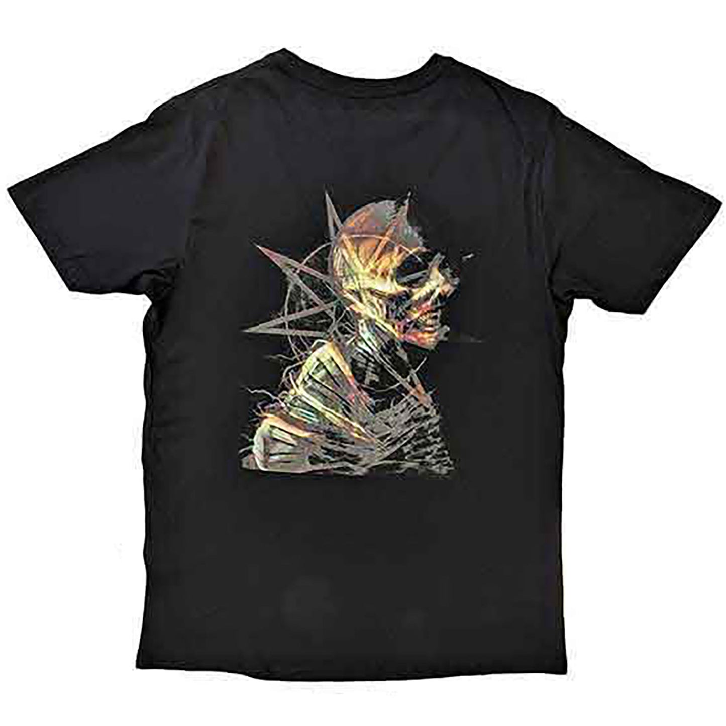 Slipknot Skeleton & Pentagram T-shirt Back