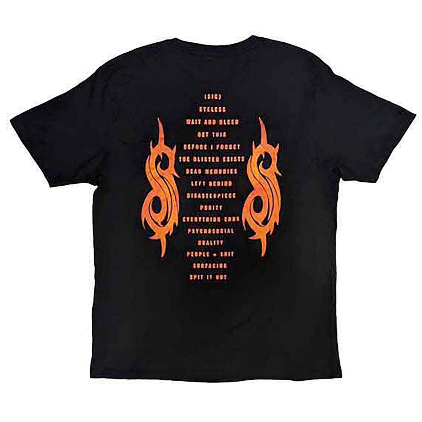Slipknot Live At Msg Orange T-shirt Back