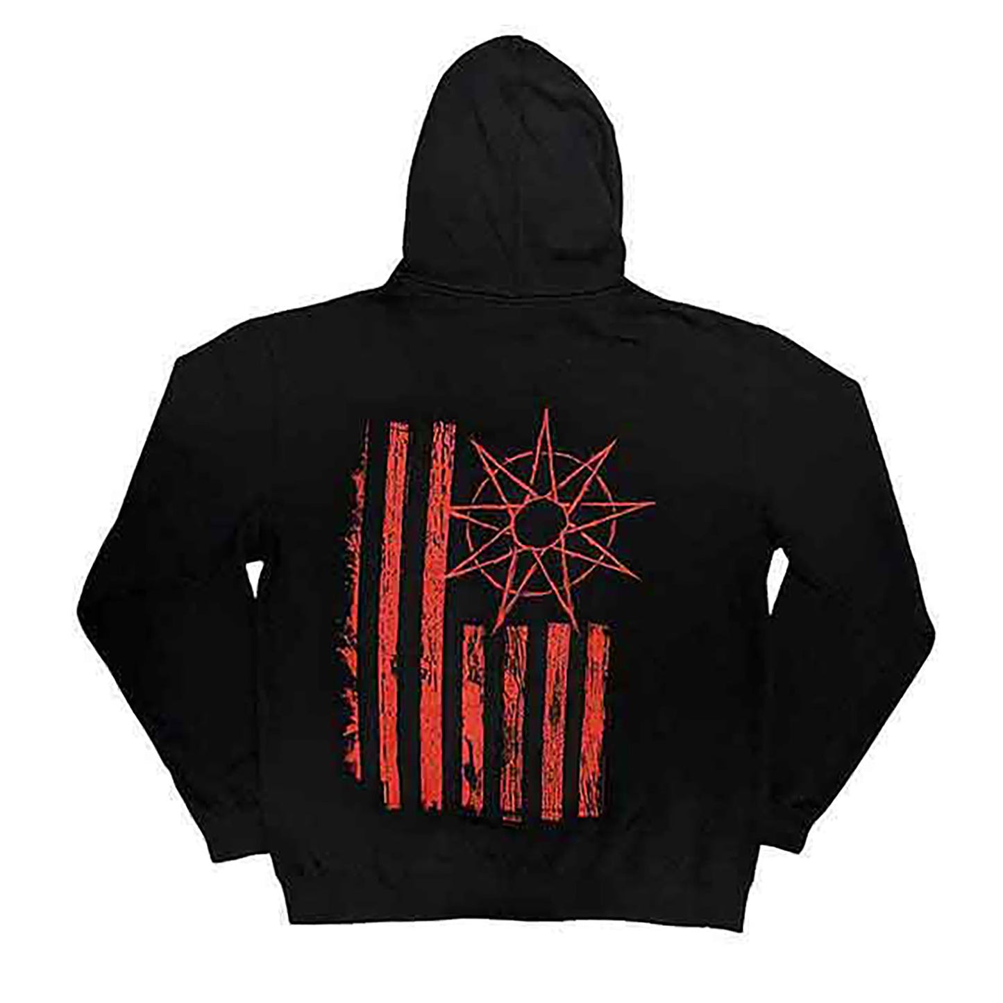 Slipknot 9-point Flag Zippered Hooded Sweatshirt Back