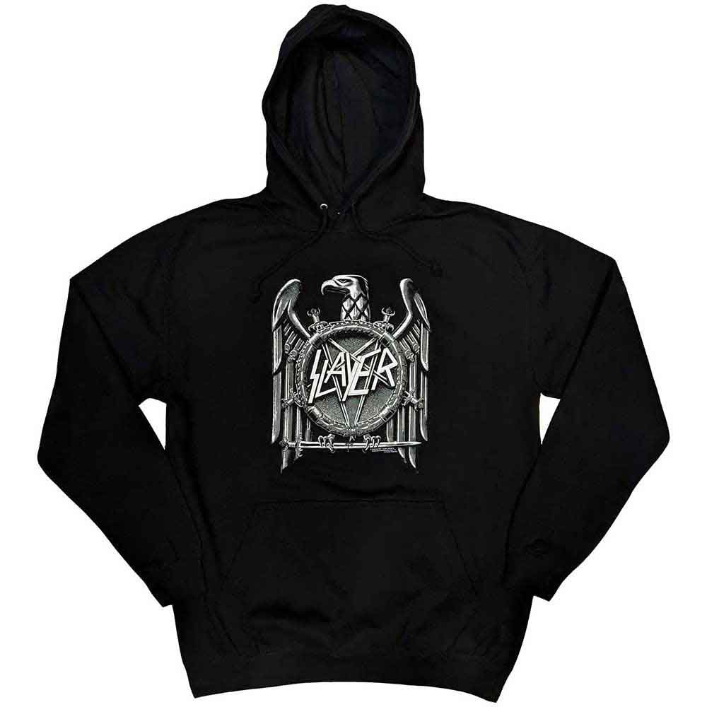 Slayer High Contrast Eagle Hooded Sweatshirt Front