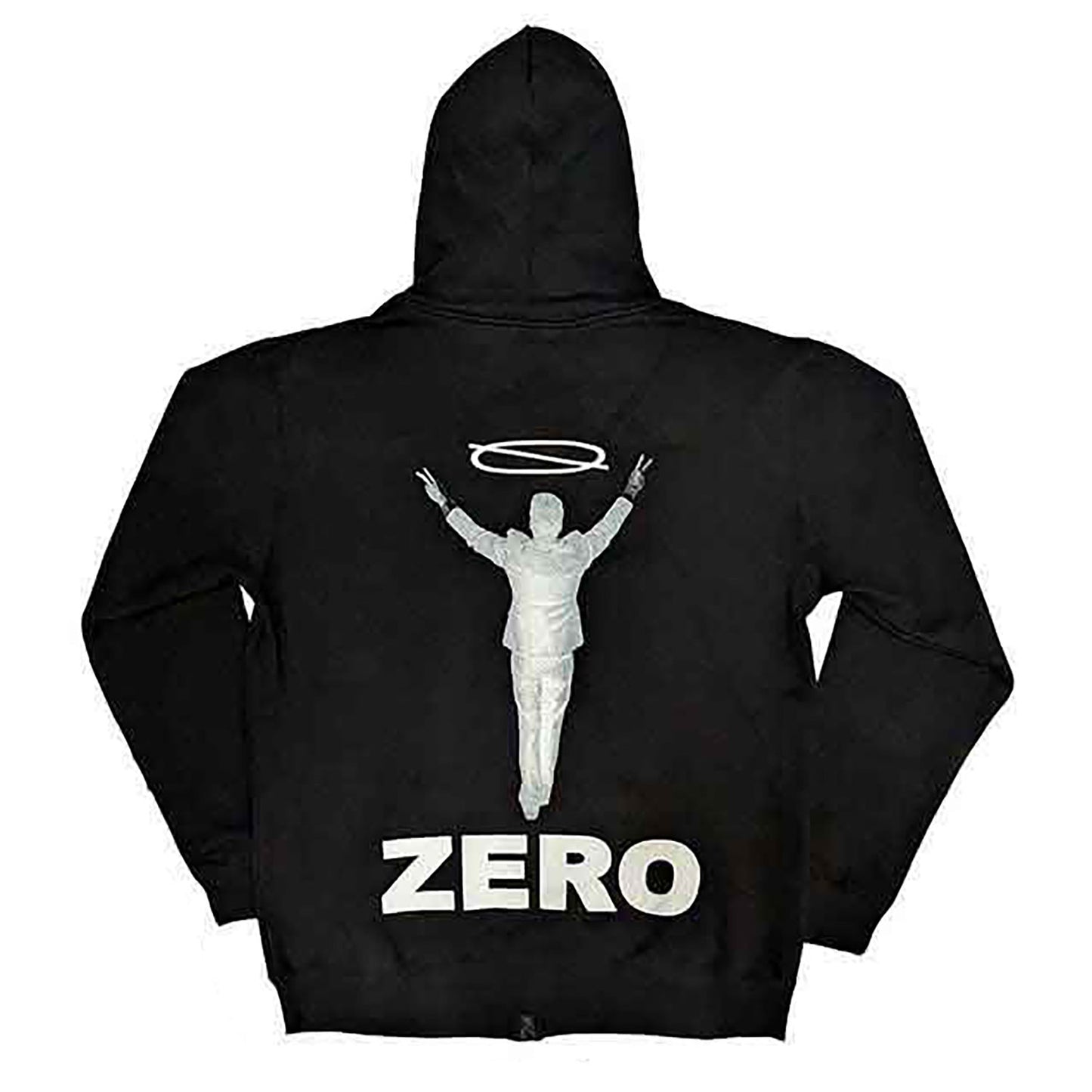 Smashing Pumpkins Zero Halo Zippered Hooded Sweatshirt Back