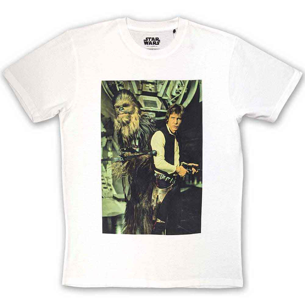 Star Wars Chewbacca & Han Stare T-shirt Front