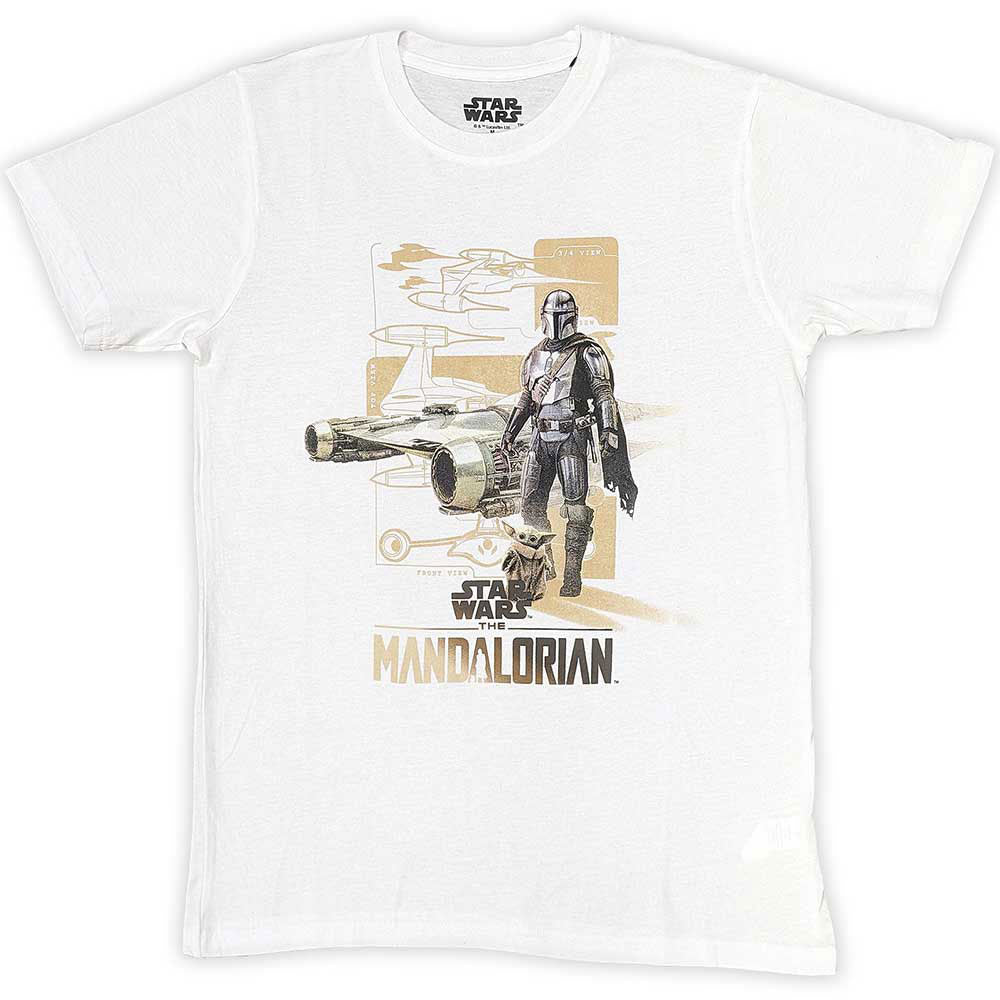 Star Wars The Mandalorian Din & Grogu T-shirt Front