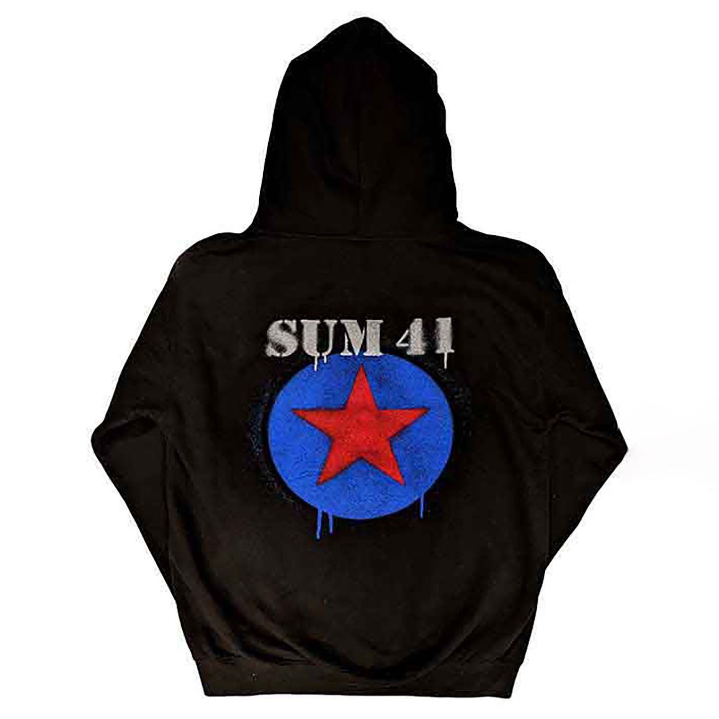 Sum 41 Star Logo Zippered Hooded Sweatshirt Back