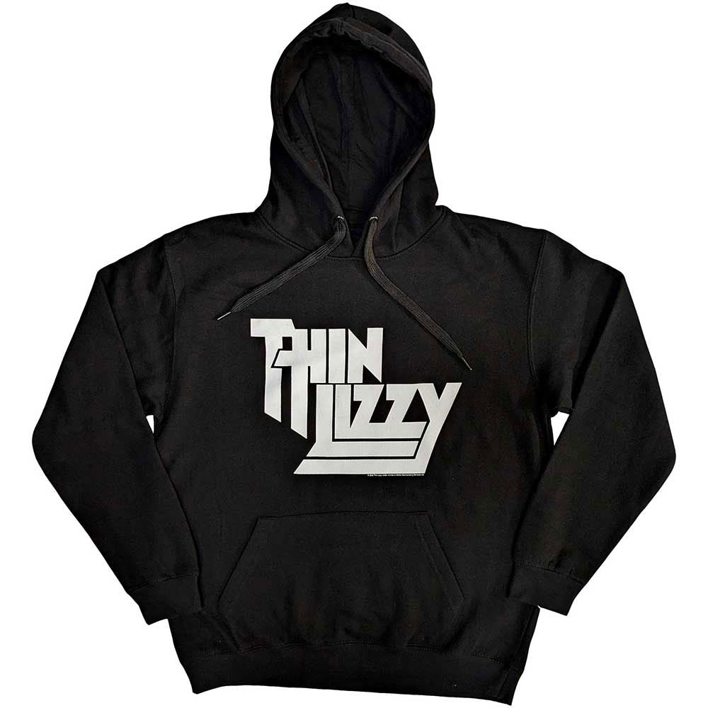 Thin Lizzy Stacked Logo Hooded Sweatshirt Front