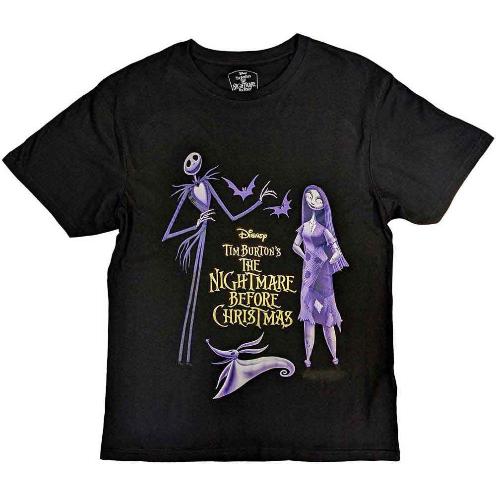 Disney The Nightmare Before Christmas Purple Characters T-shirt