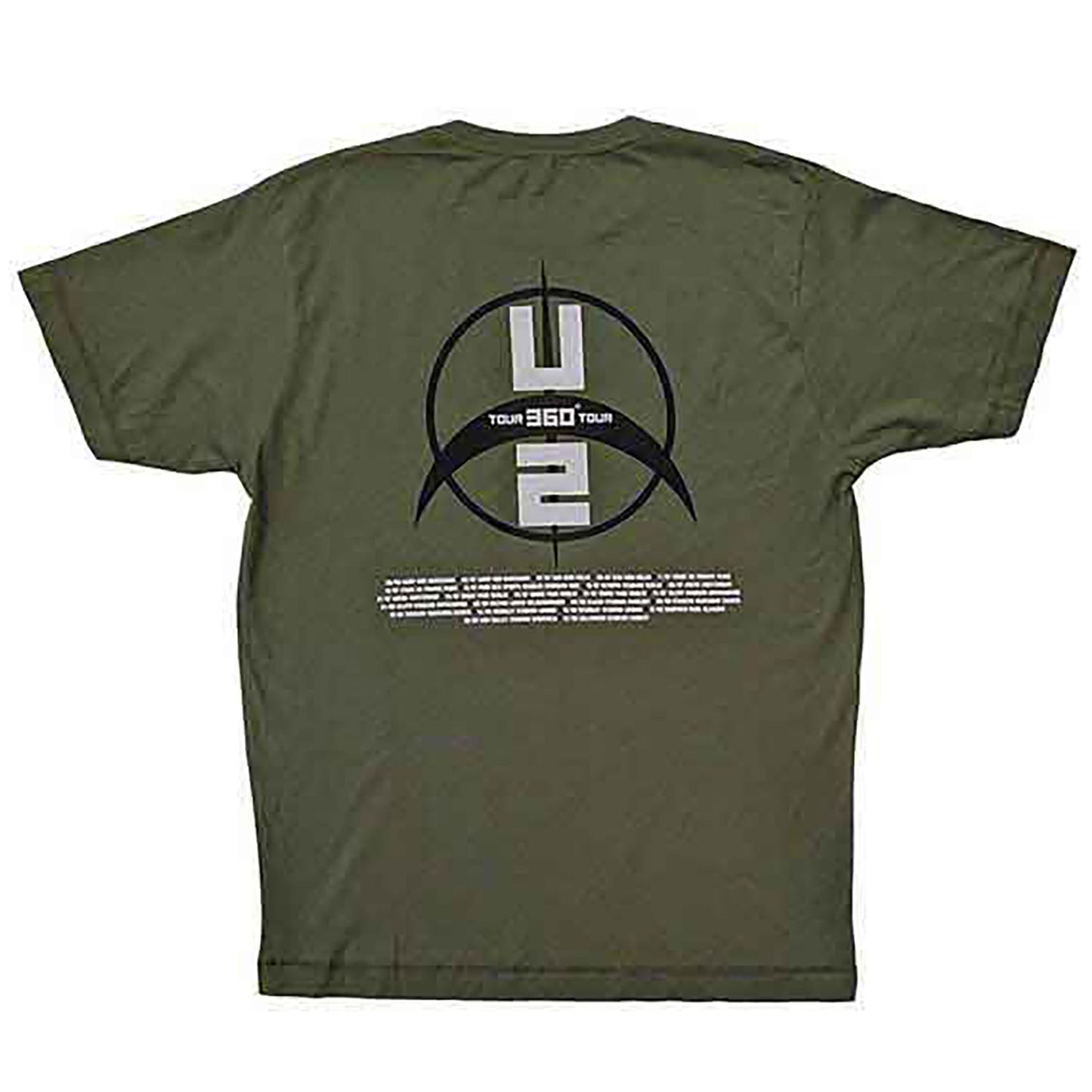 U2 360 Degree Tour 2009 Drip T-shirt Back