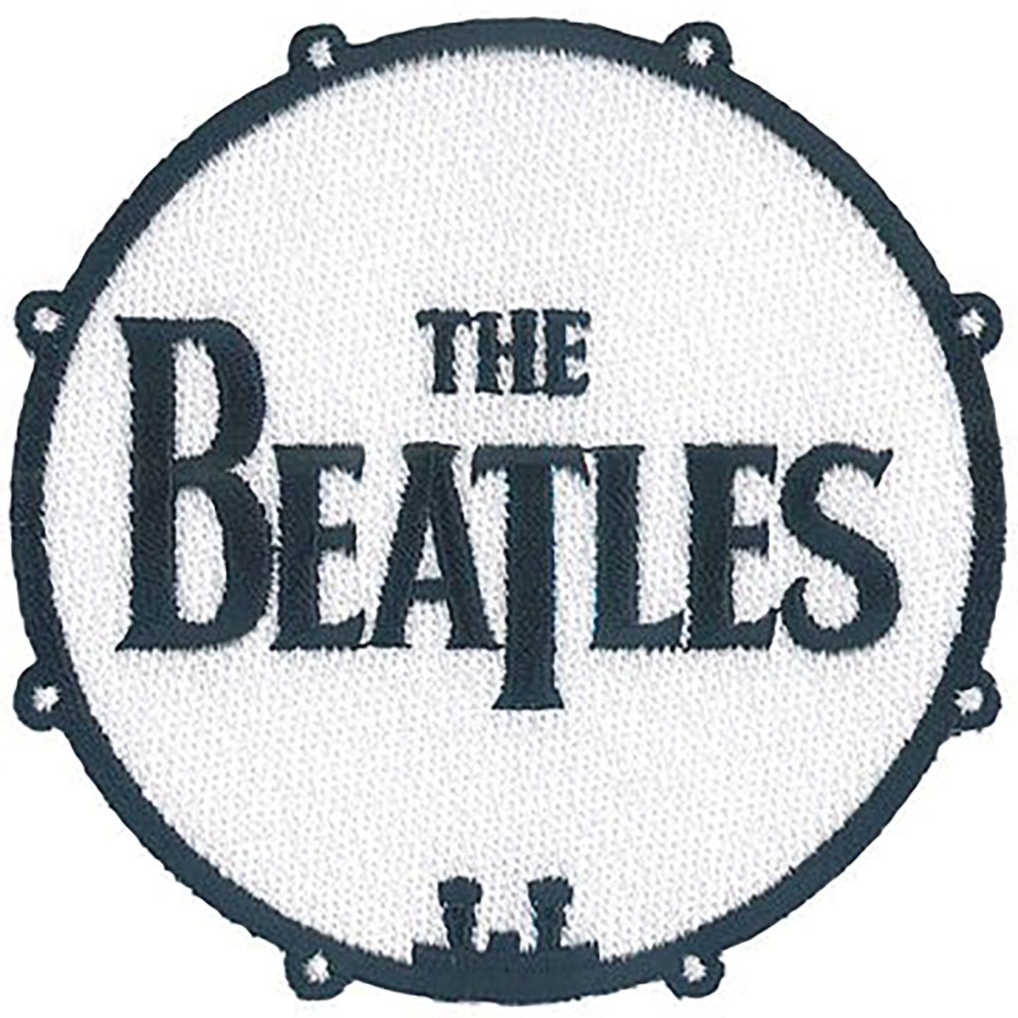 The Beatles Bass Drum Logo Embroidered Patch Front