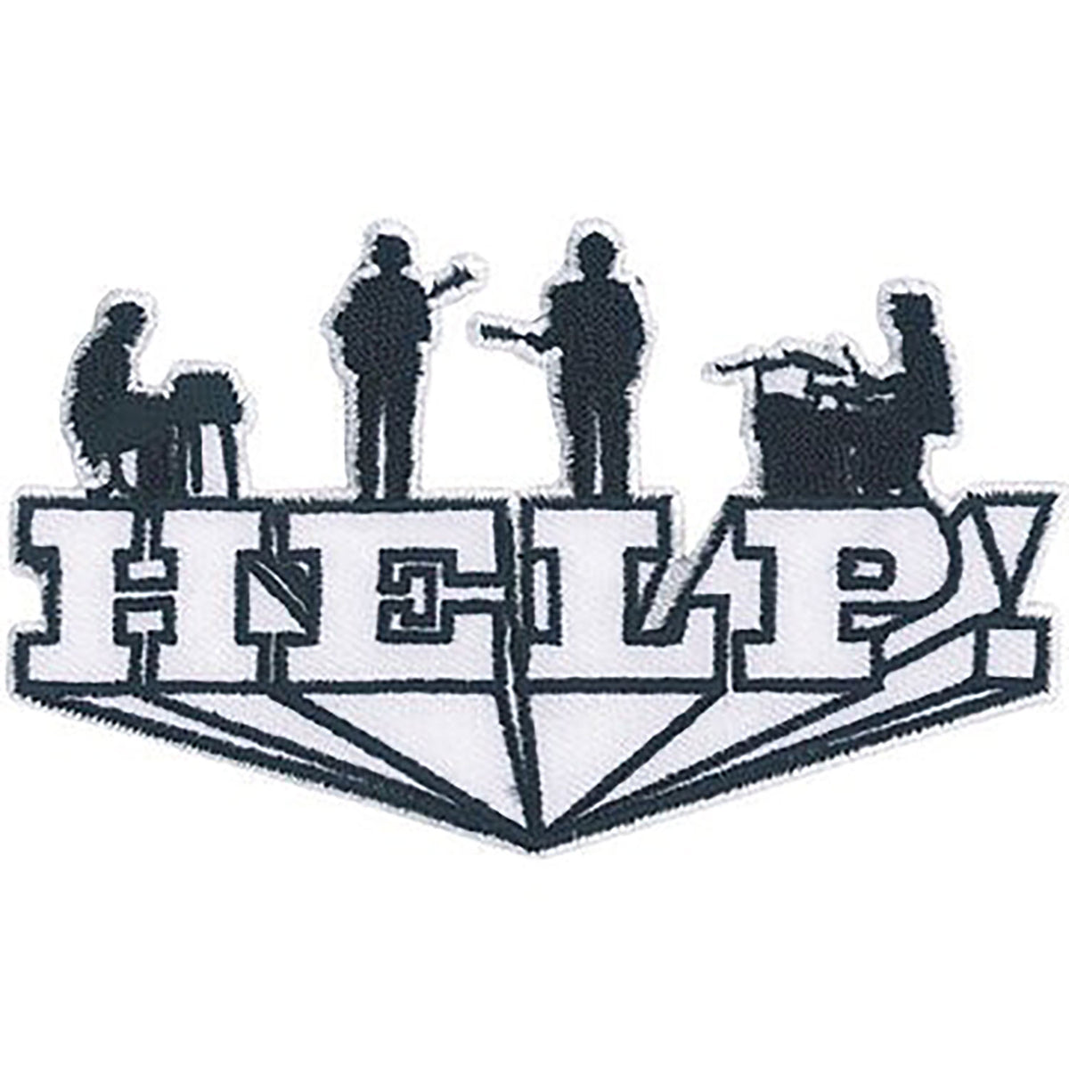 The Beatles Help! Graphic Embroidered Patch Front