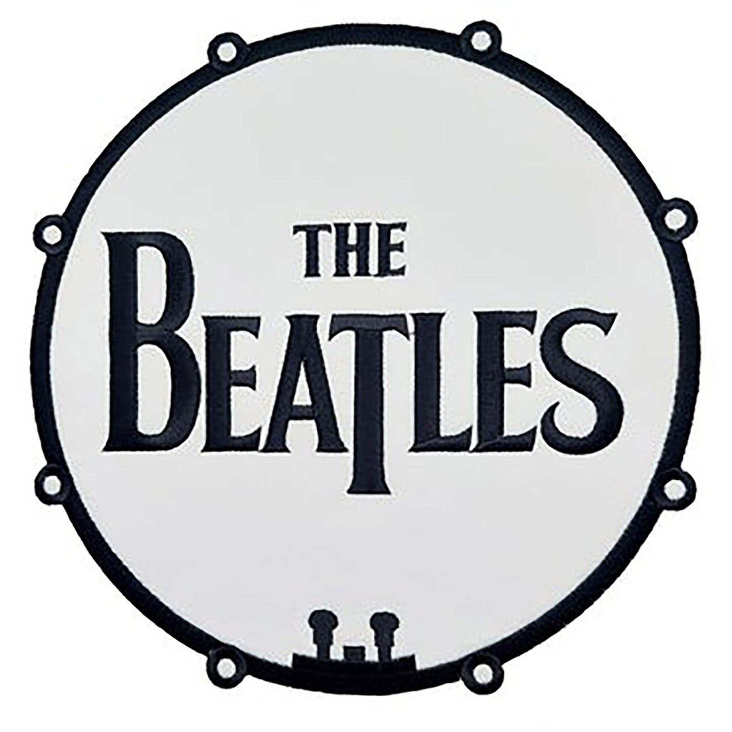 The Beatles Bass Drum Logo Back Patch Front