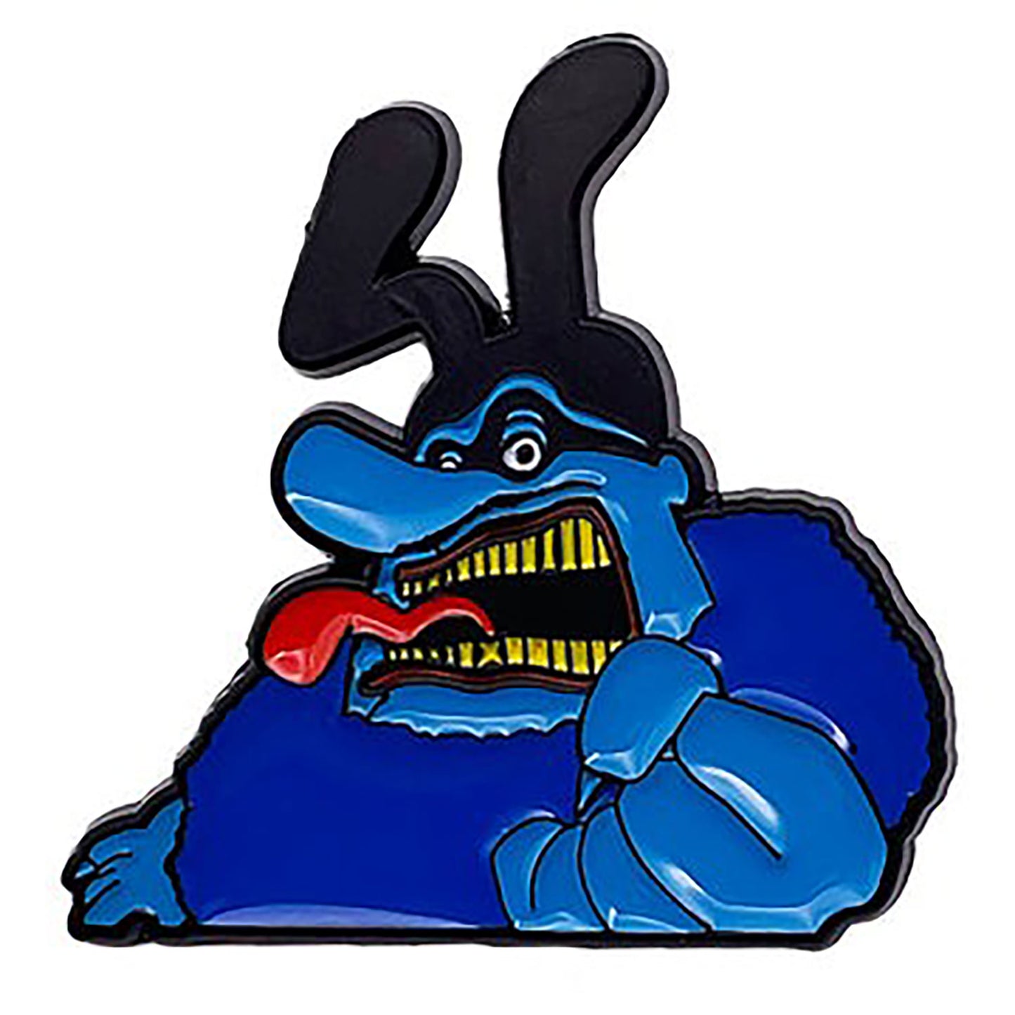 The Beatles Yellow Submarine Blue Meanie Pewter Pin Badge Back