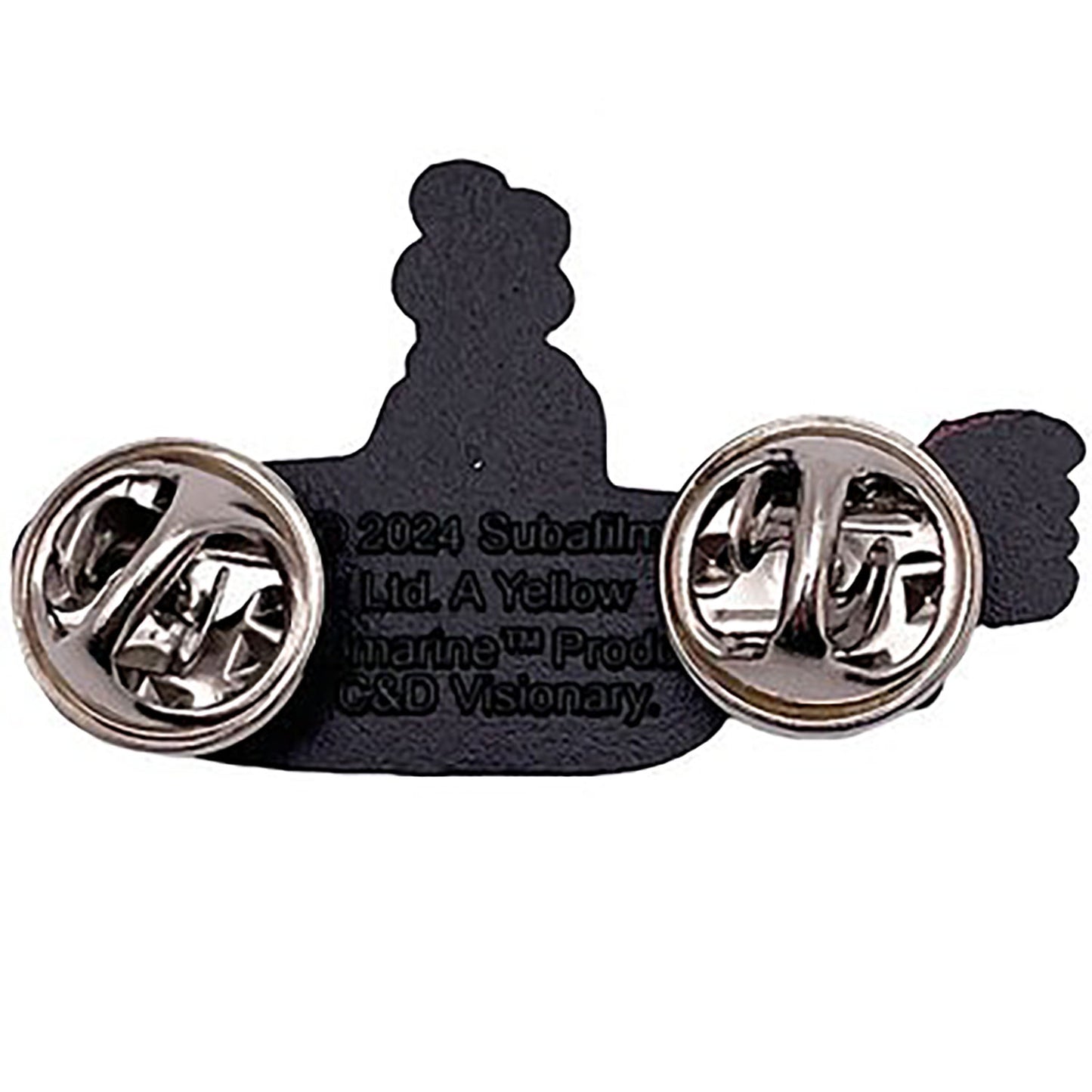 The Beatles Yellow Submarine Logo Pewter Pin Badge Alt 2