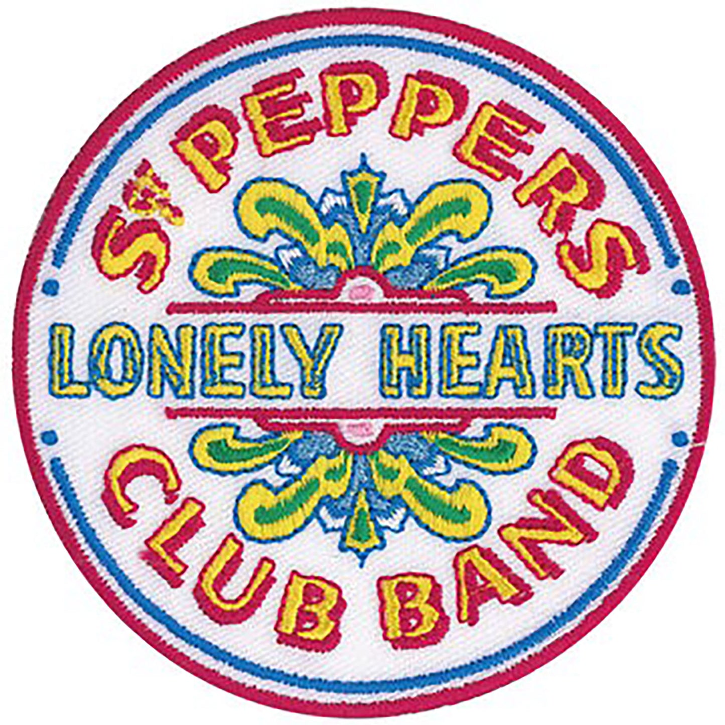 The Beatles Sgt Pepper Logo Embroidered Patch Front