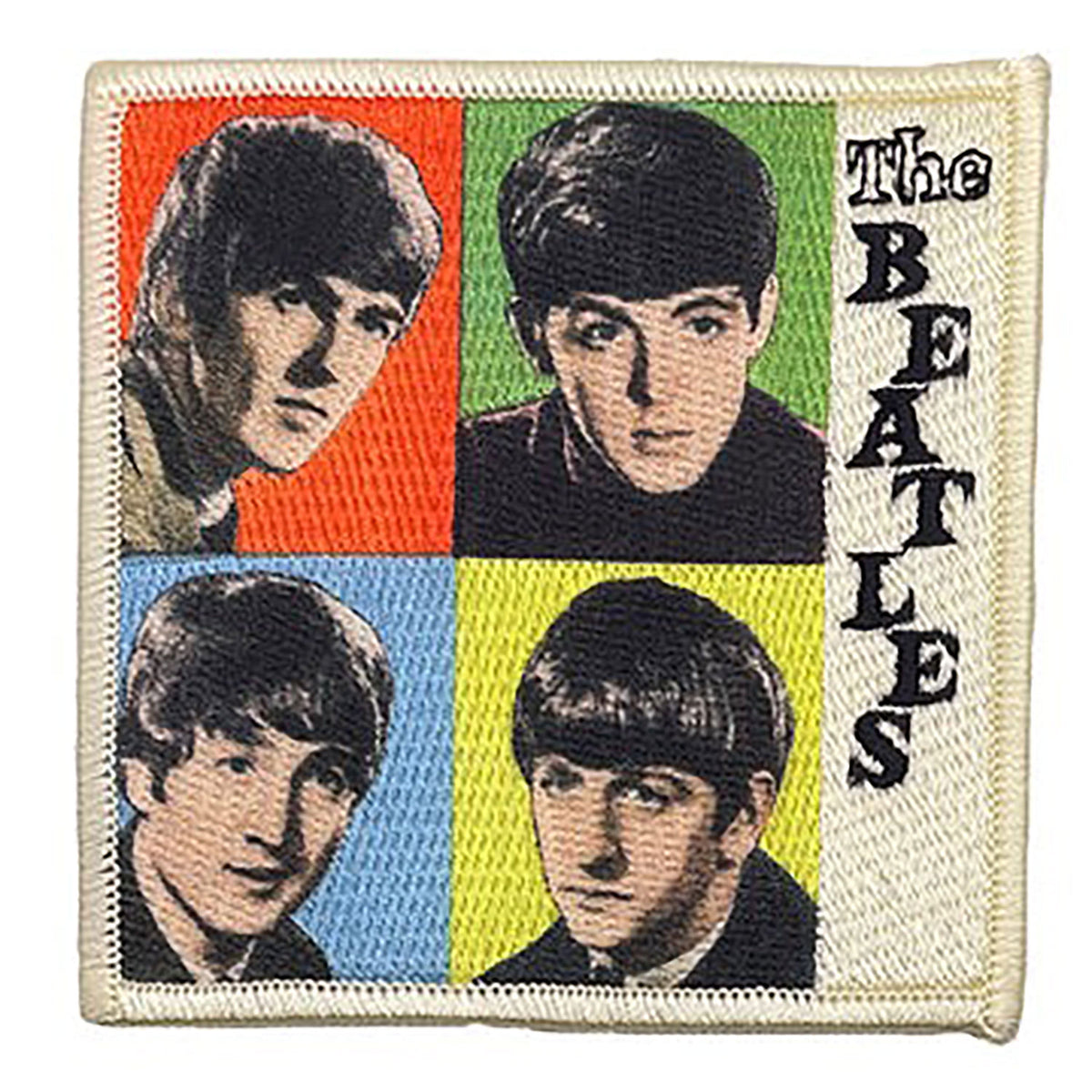 The Beatles Four Square Embroidered Patch Front