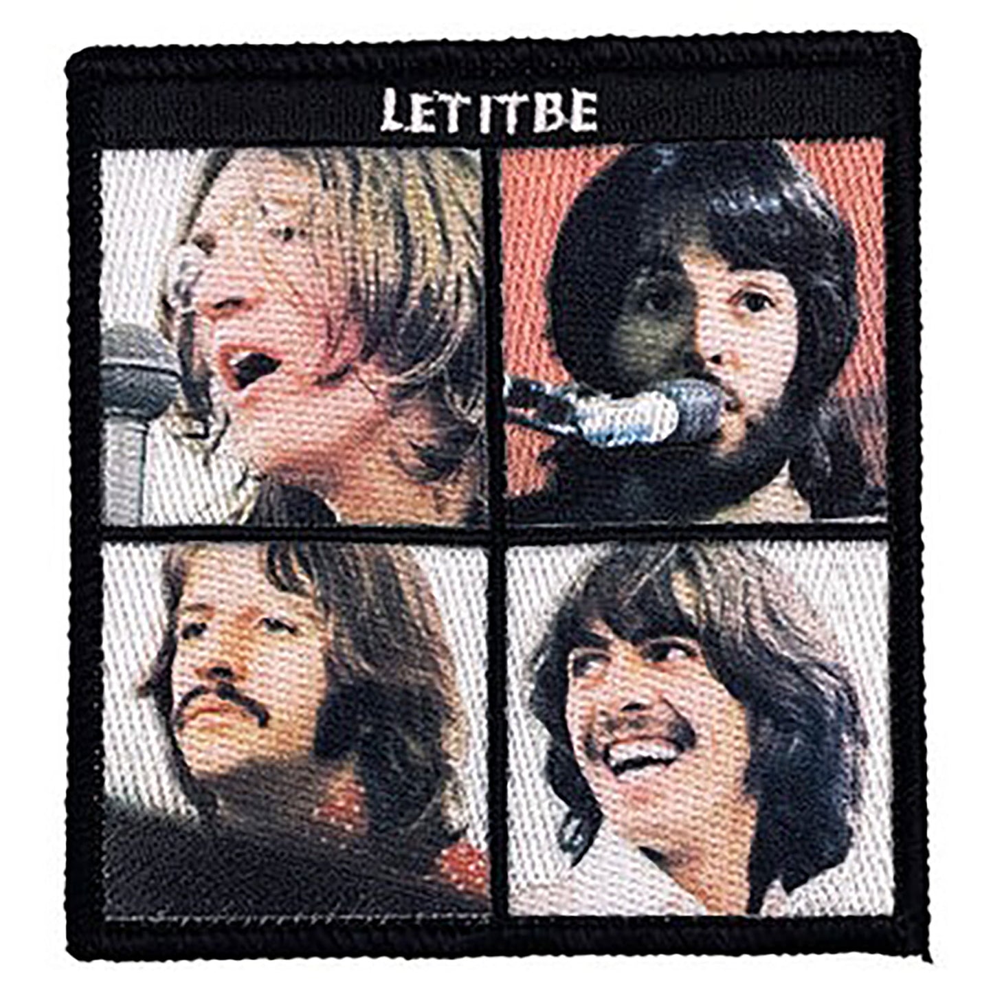 The Beatles Let It Be Embroidered Patch Front