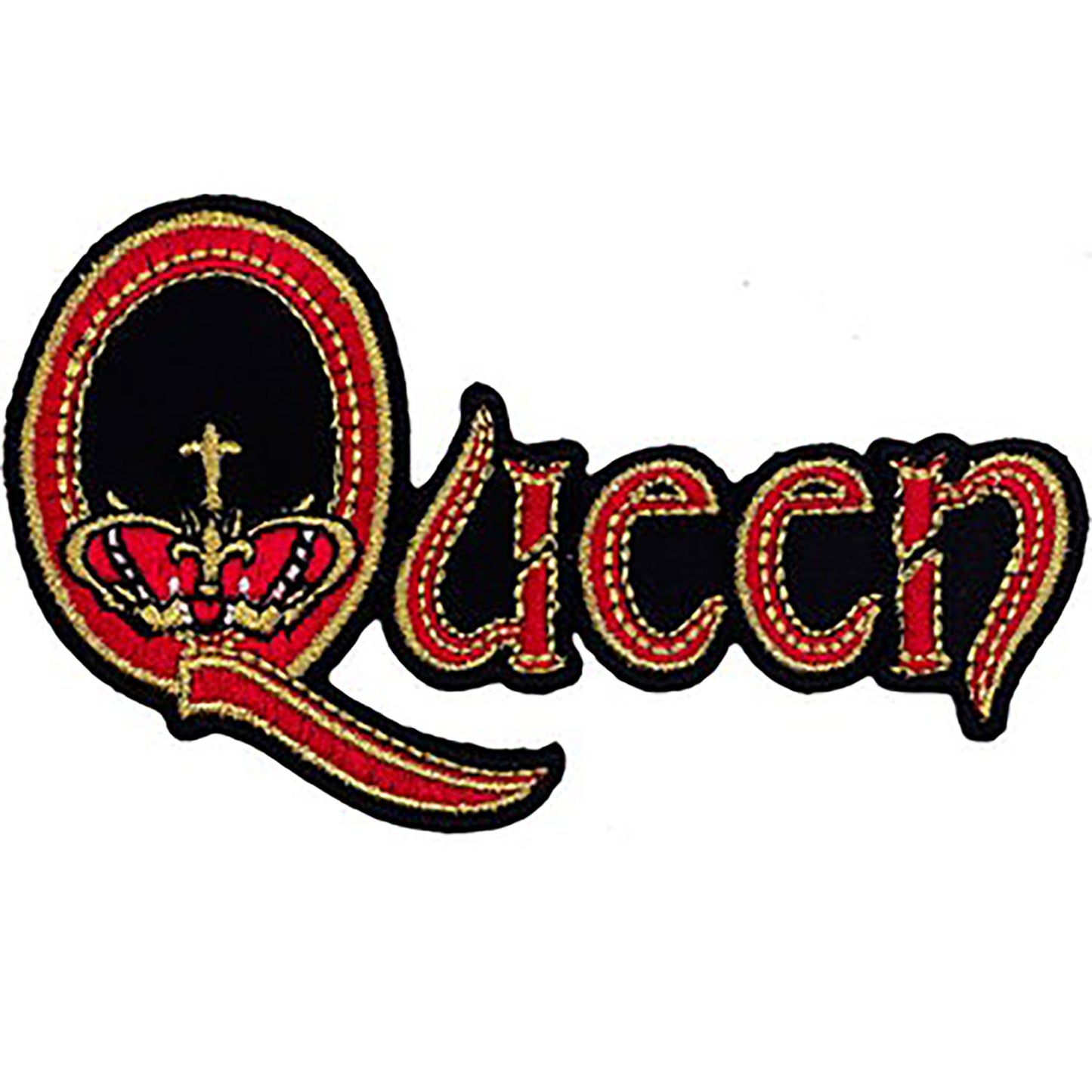 Queen 1973 Logo Embroidered Patch Front