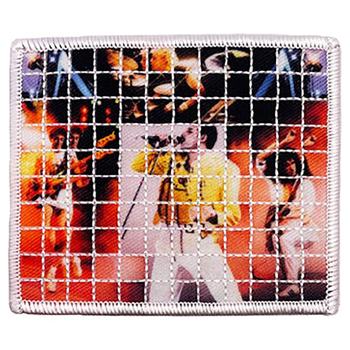 Queen Grid Embroidered Patch Front