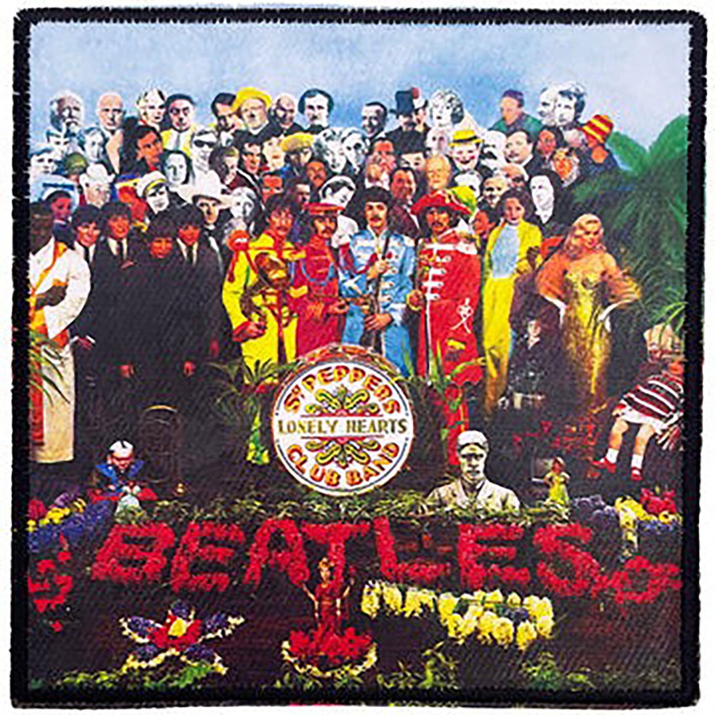 The Beatles Sgt Pepper Album Embroidered Patch Front