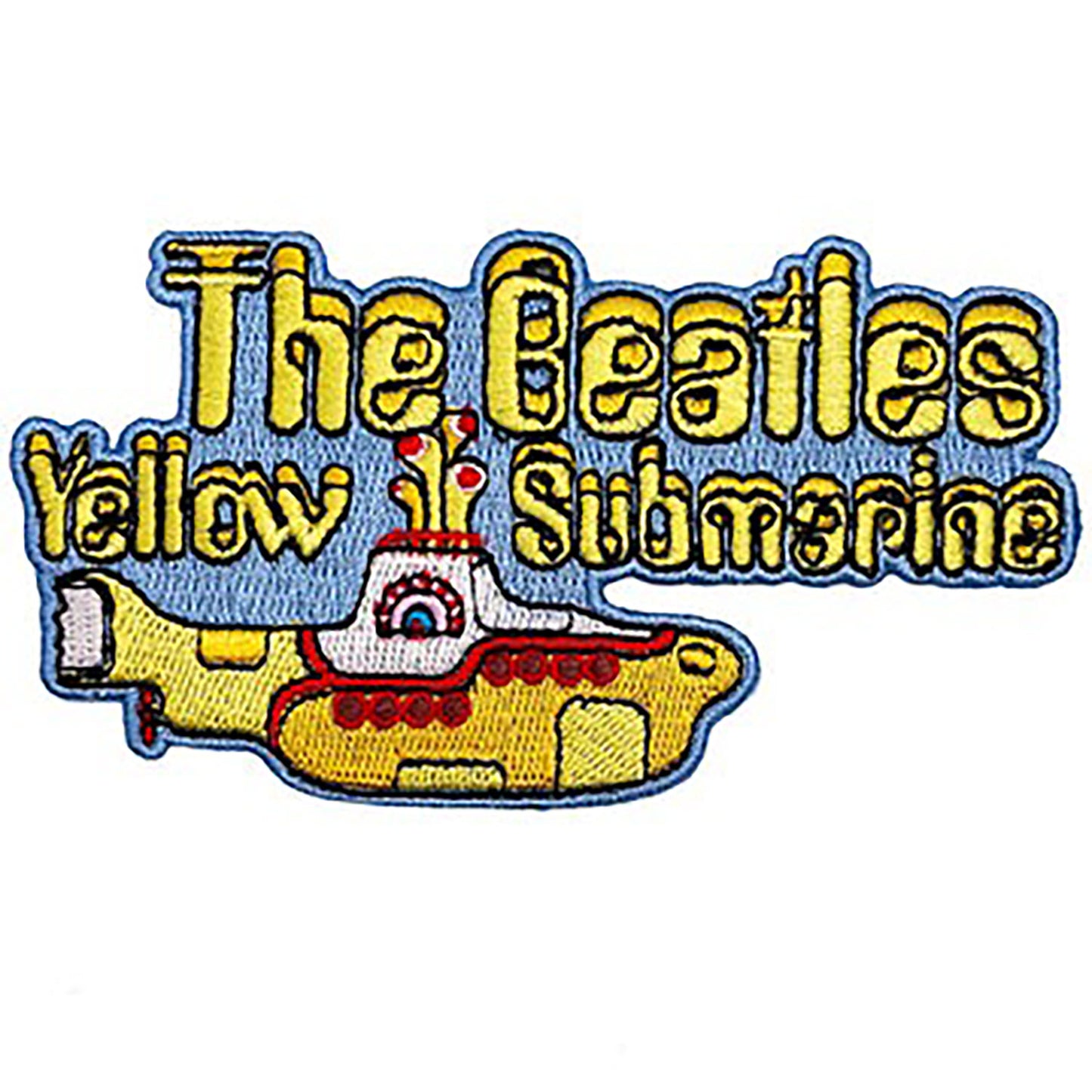 The Beatles Yellow Submarine Logo Embroidered Patch Front