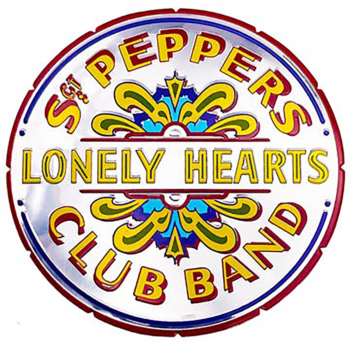 The Beatles Sgt Pepper Logo Sticker Front