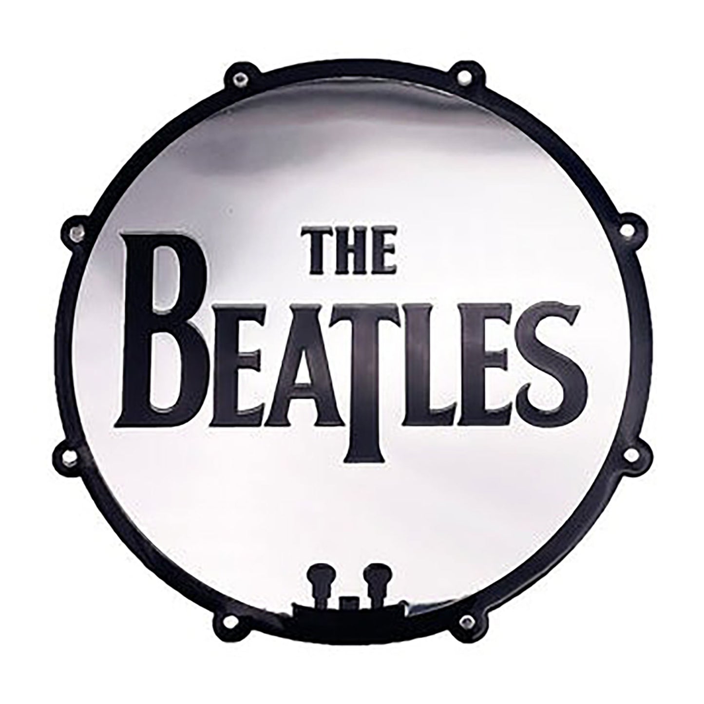 The Beatles Bass Drum Logo Metal Sticker Front