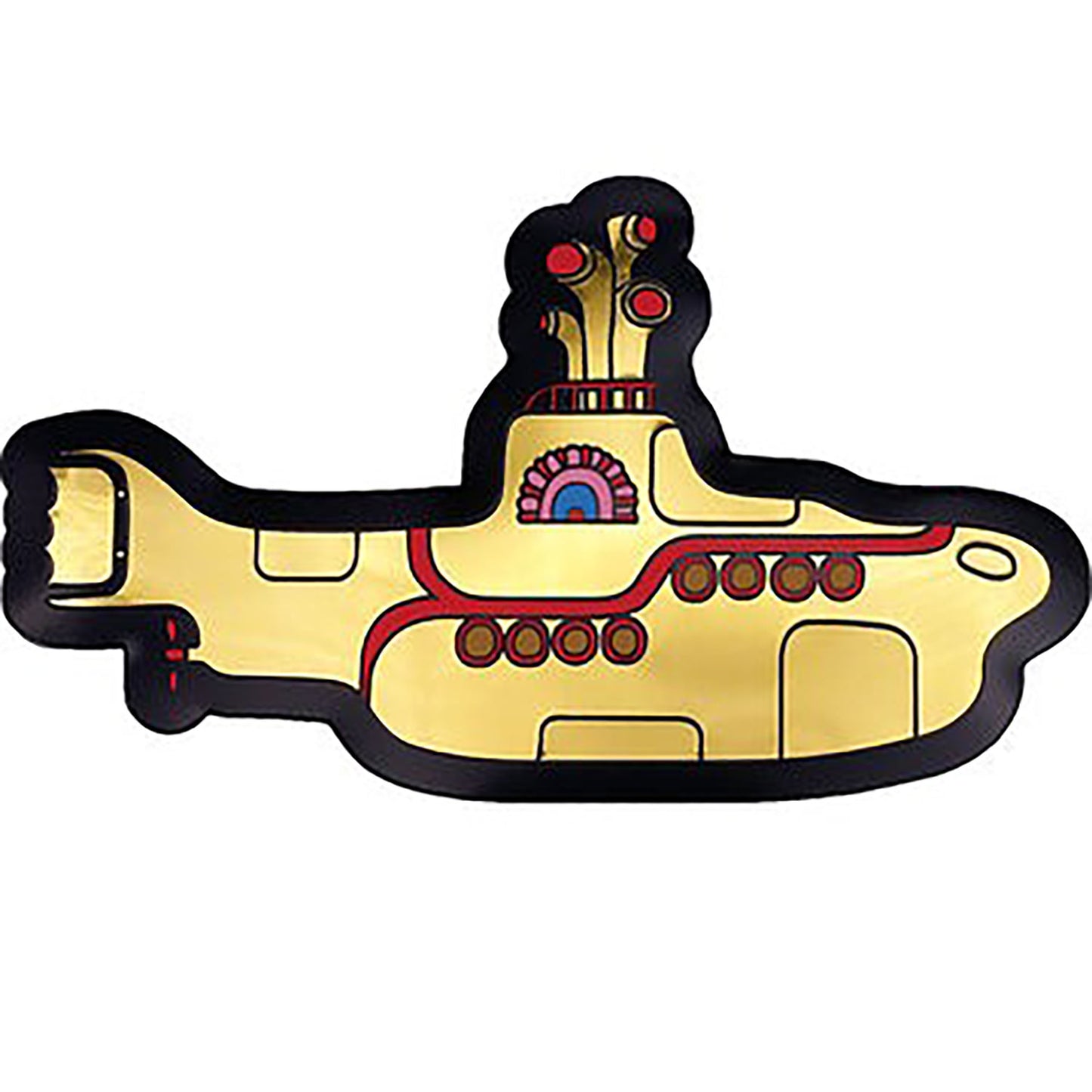 The Beatles Yellow Submarine Metal Sticker Front