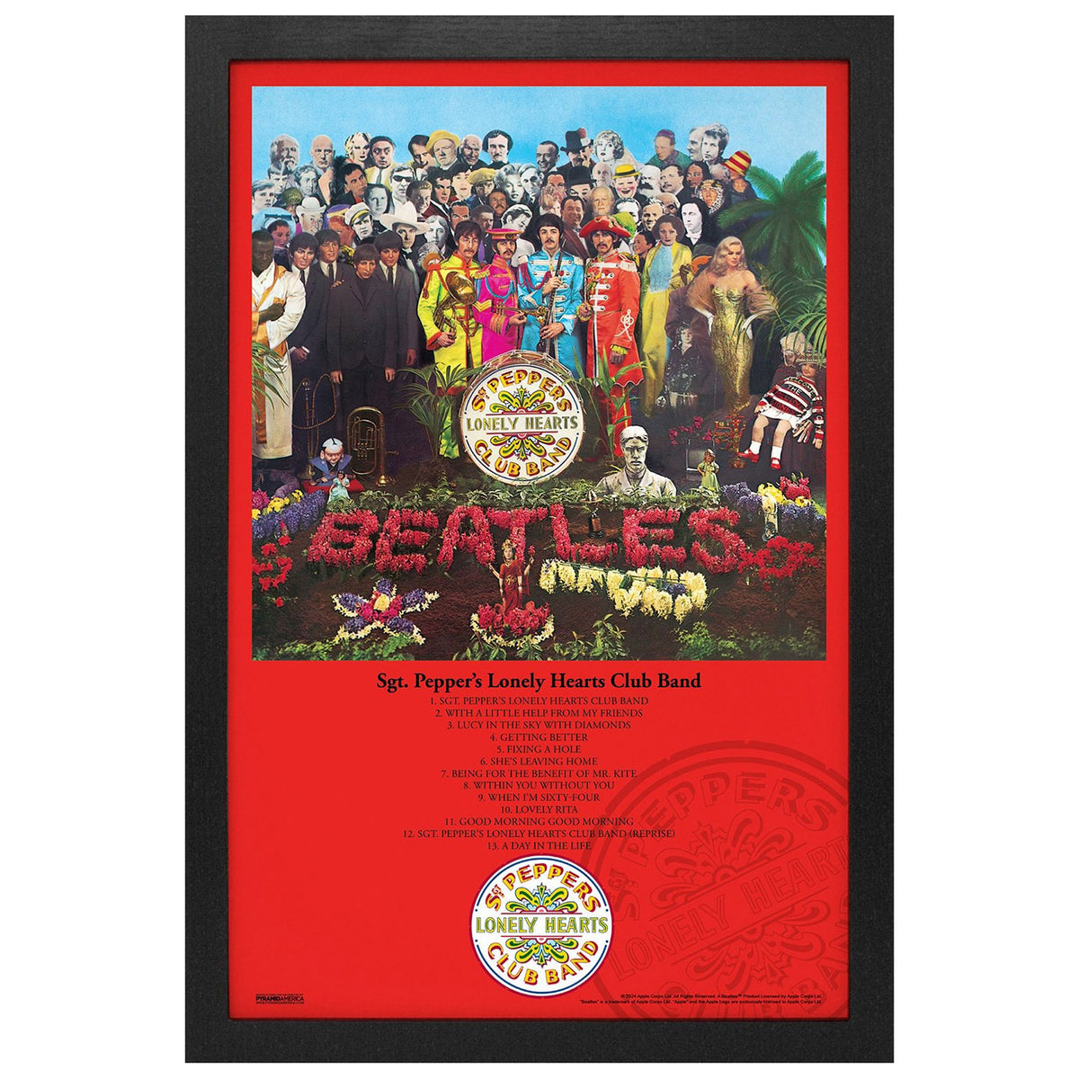 Beatles Sgt Pepper Album Framed Wall Art Front