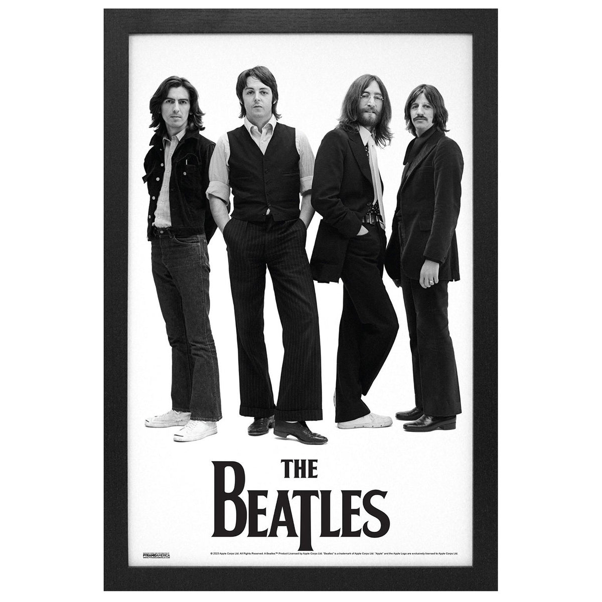 Beatles Standing Framed Wall Art Front