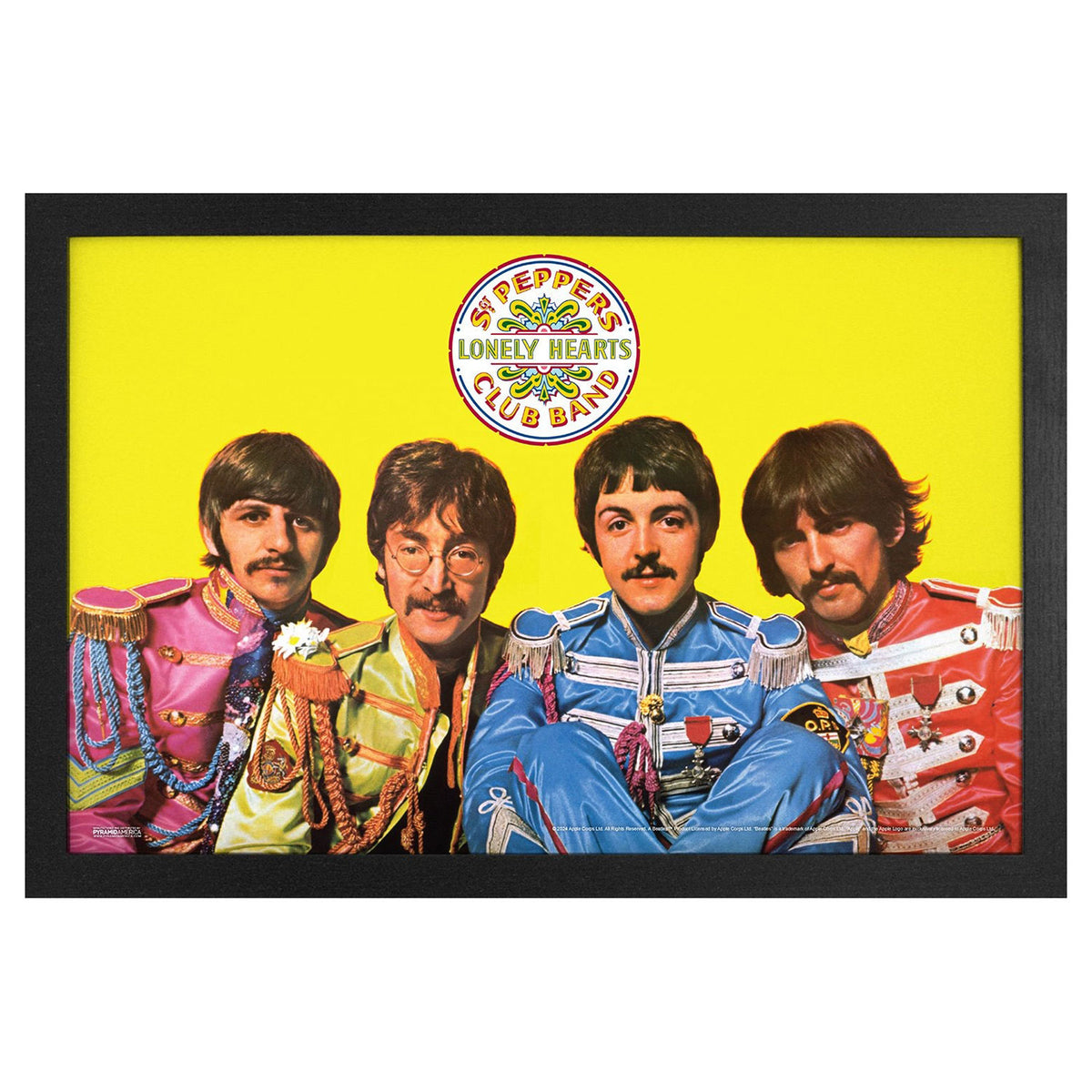 Beatles Sgt. Pepper Band Framed Wall Art Front