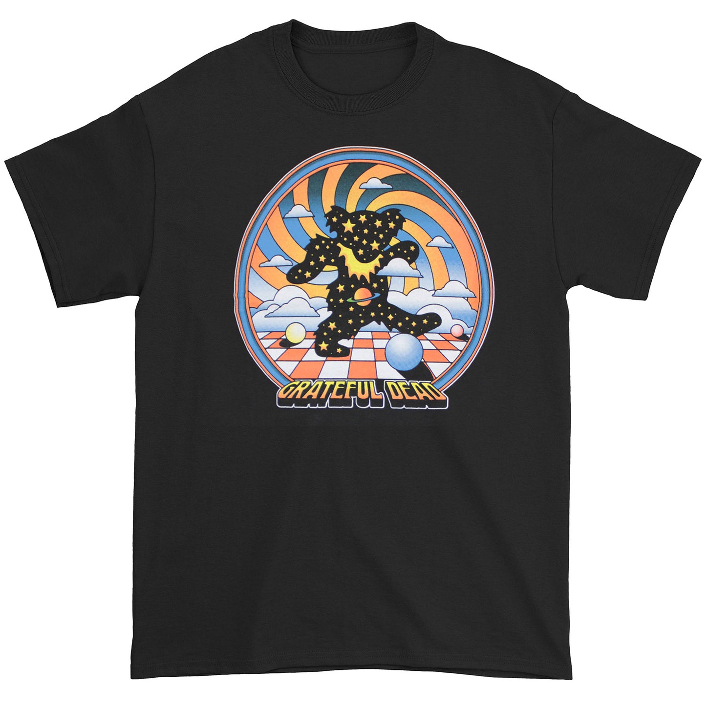 Grateful Dead 3D Planetary Dancing Space Bear T-shirt Front