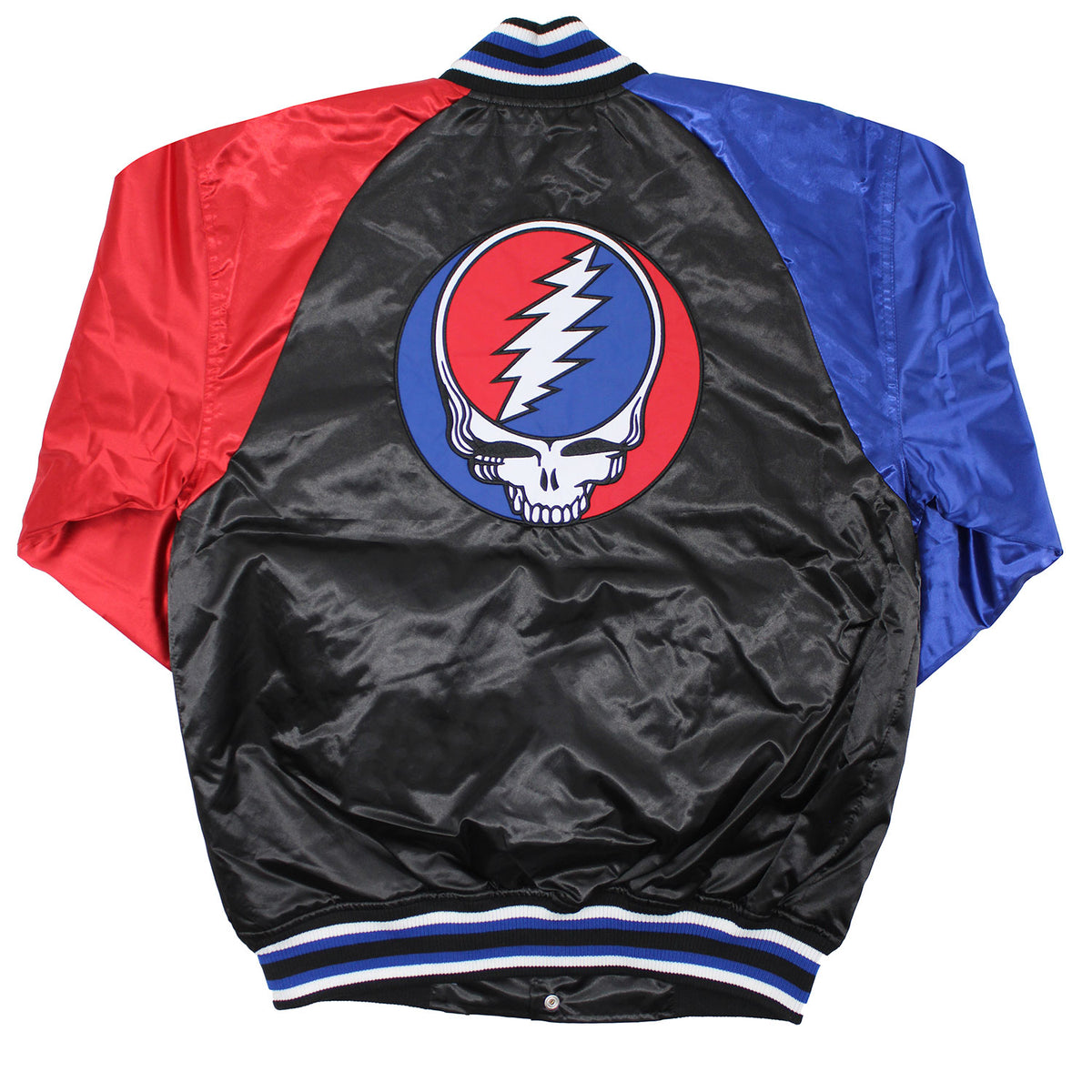 Grateful Dead Steal Your Face Logo Satin Jacket Jacket Back