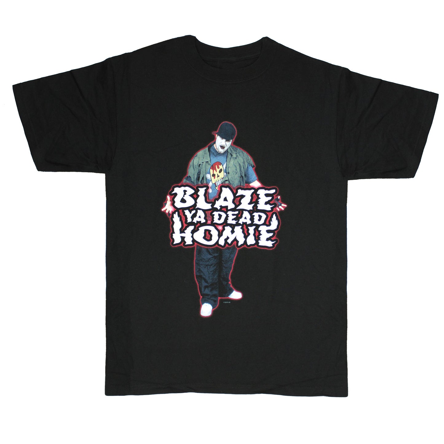 Blaze Ya Dead Homie Photo With Stacked Logo T-shirt Front