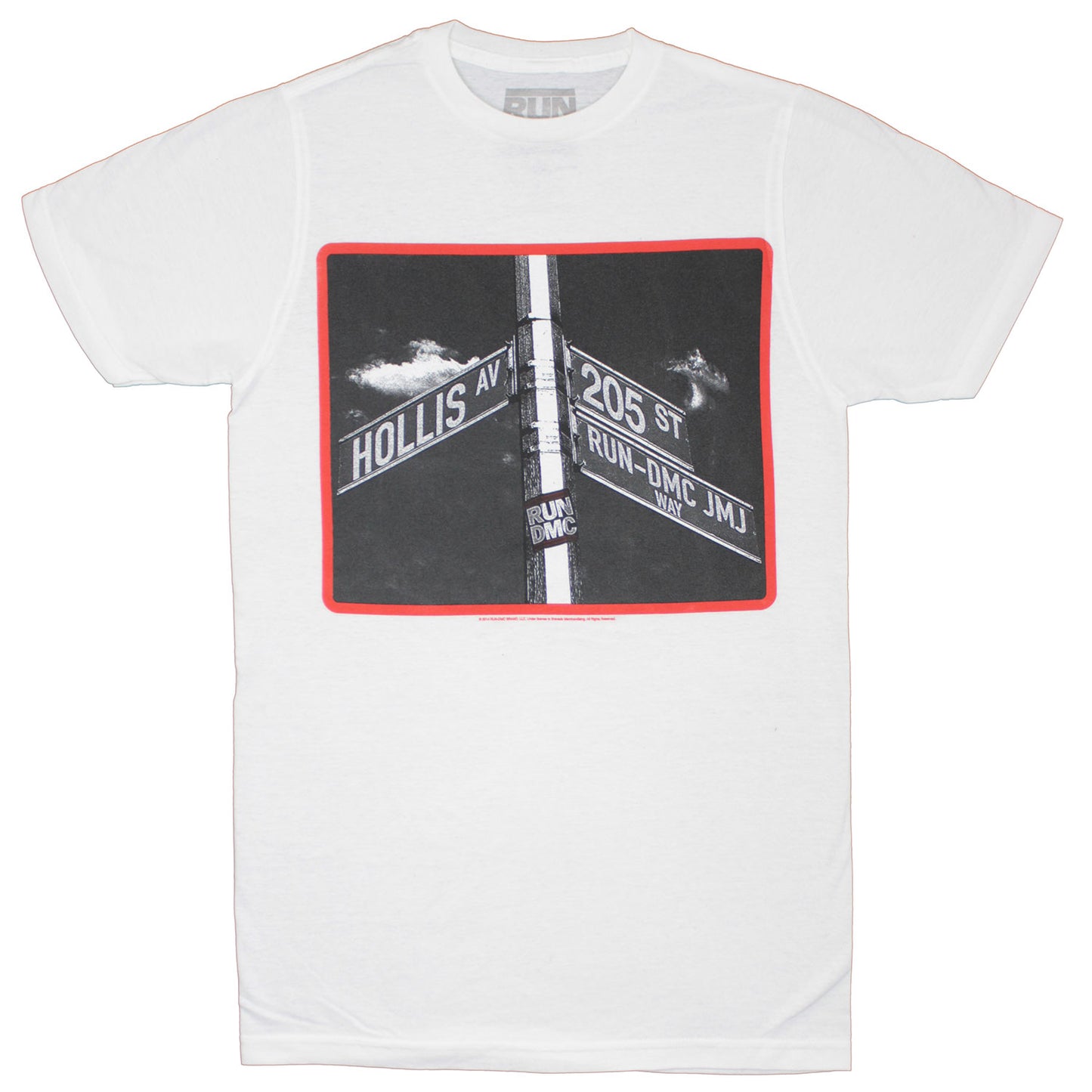 Run DMC Hollis Av 205 St Run-DMC JMJ Way T-shirt Front