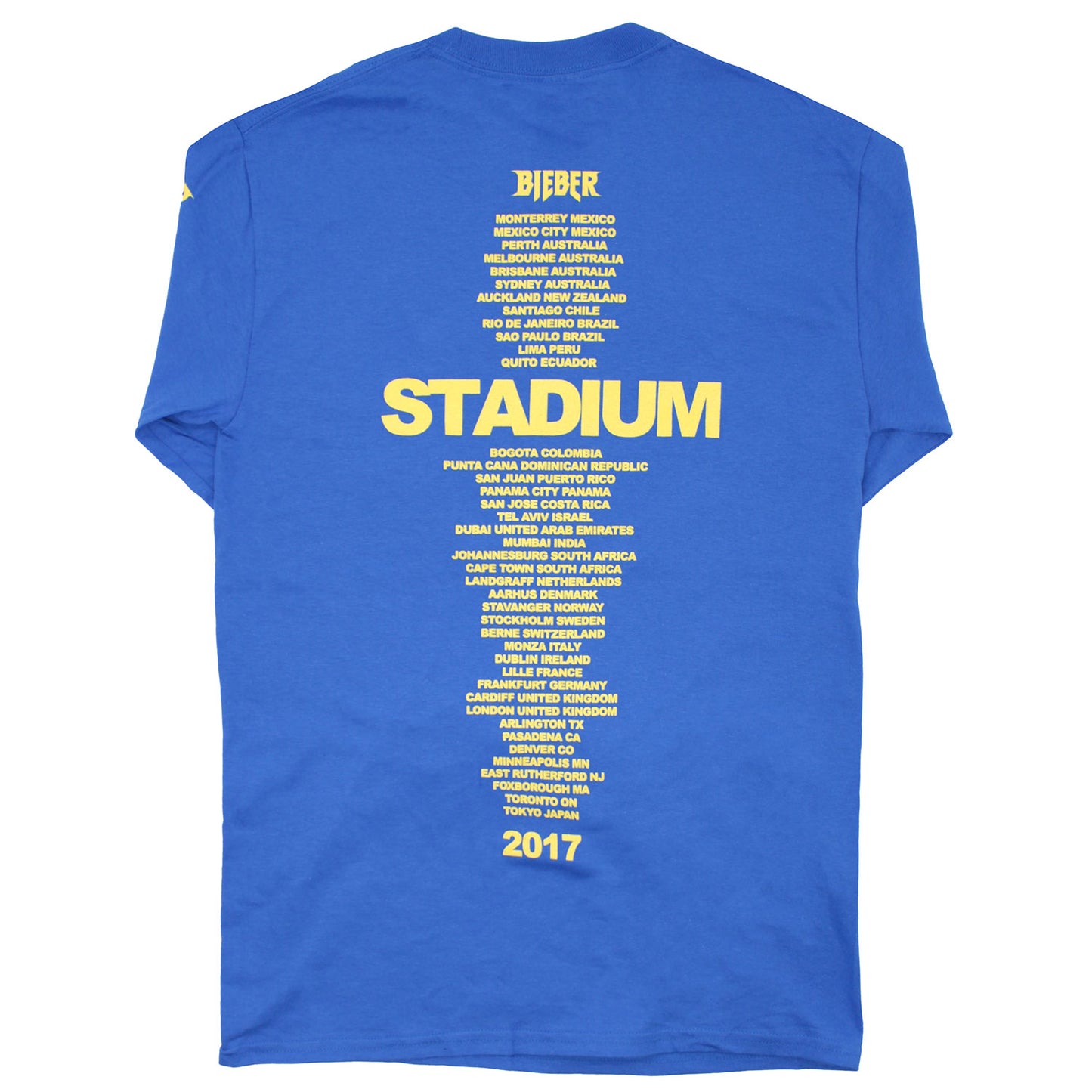 Justin Bieber Stadium World Tour 2017 Mexico - Japan Long Sleeve Back