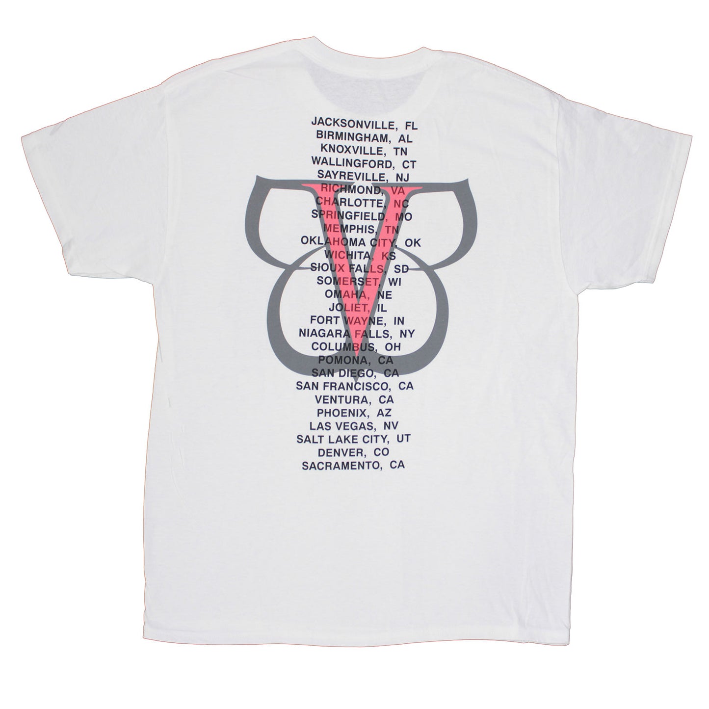 Black Veil Brides Black & White Band Photo T-shirt Back