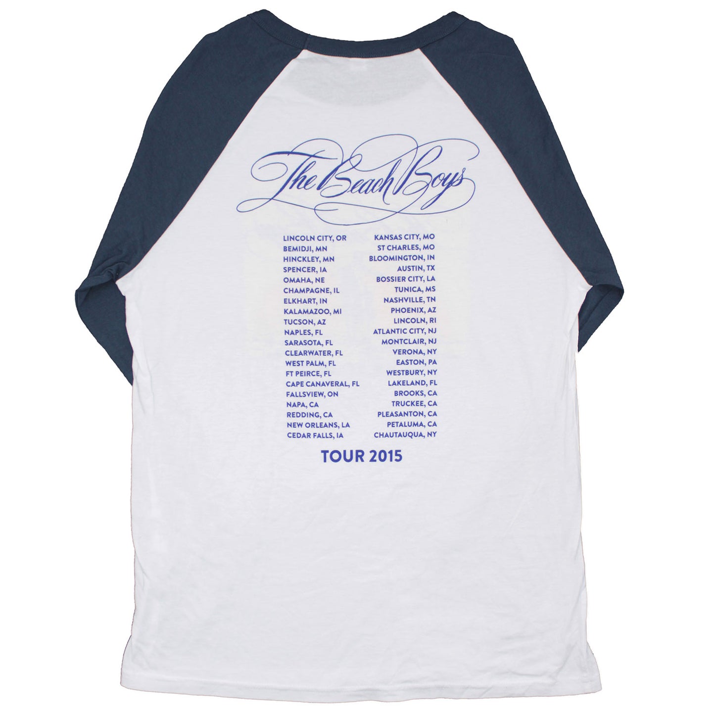 The Beach Boys U.S. Tour 2015 Baseball Jersey