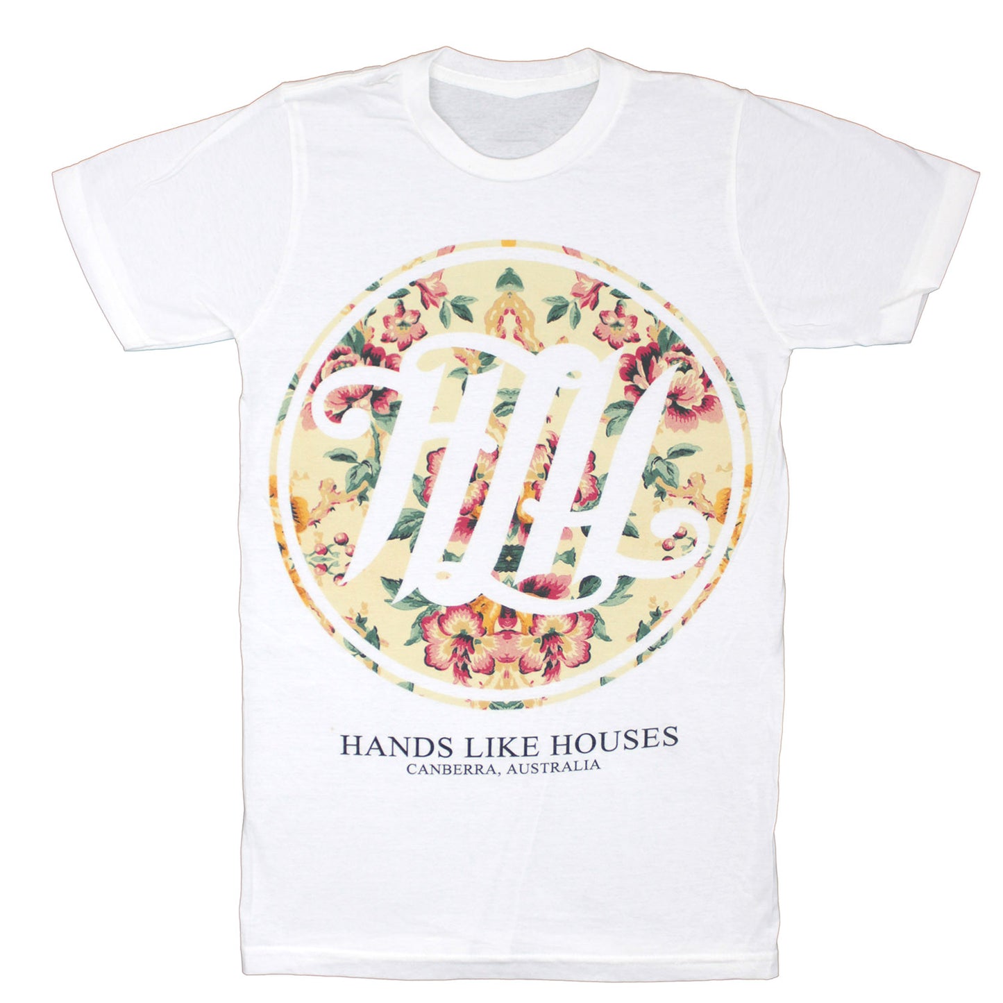 Hands Like Houses Floral Circle Logo T-shirt Front