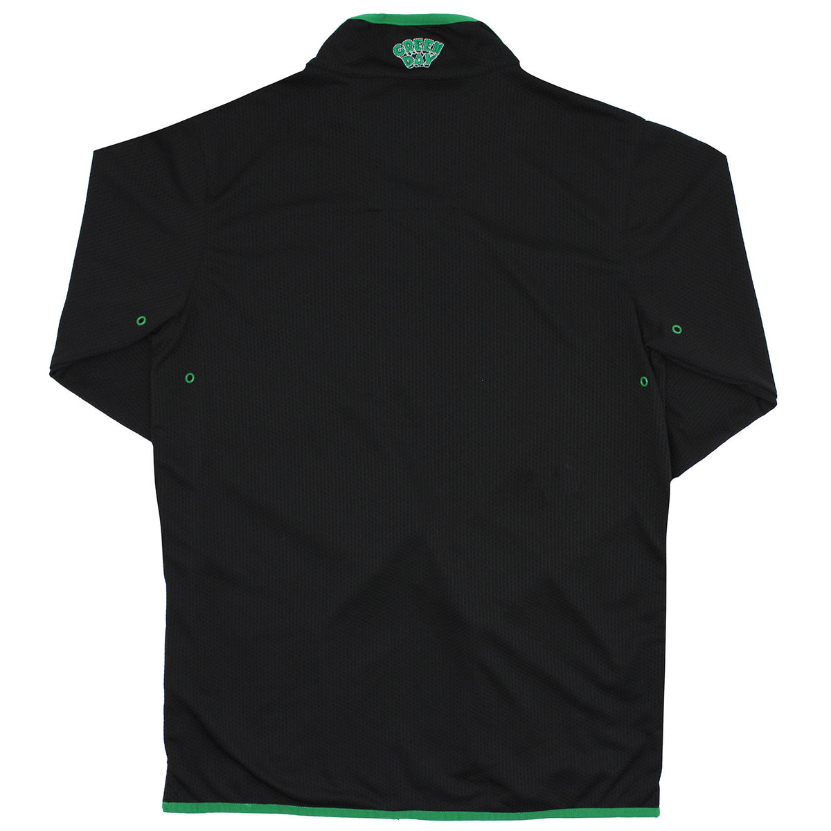Green Day Logo Q-Zip Thermatech Pullover Jacket Back