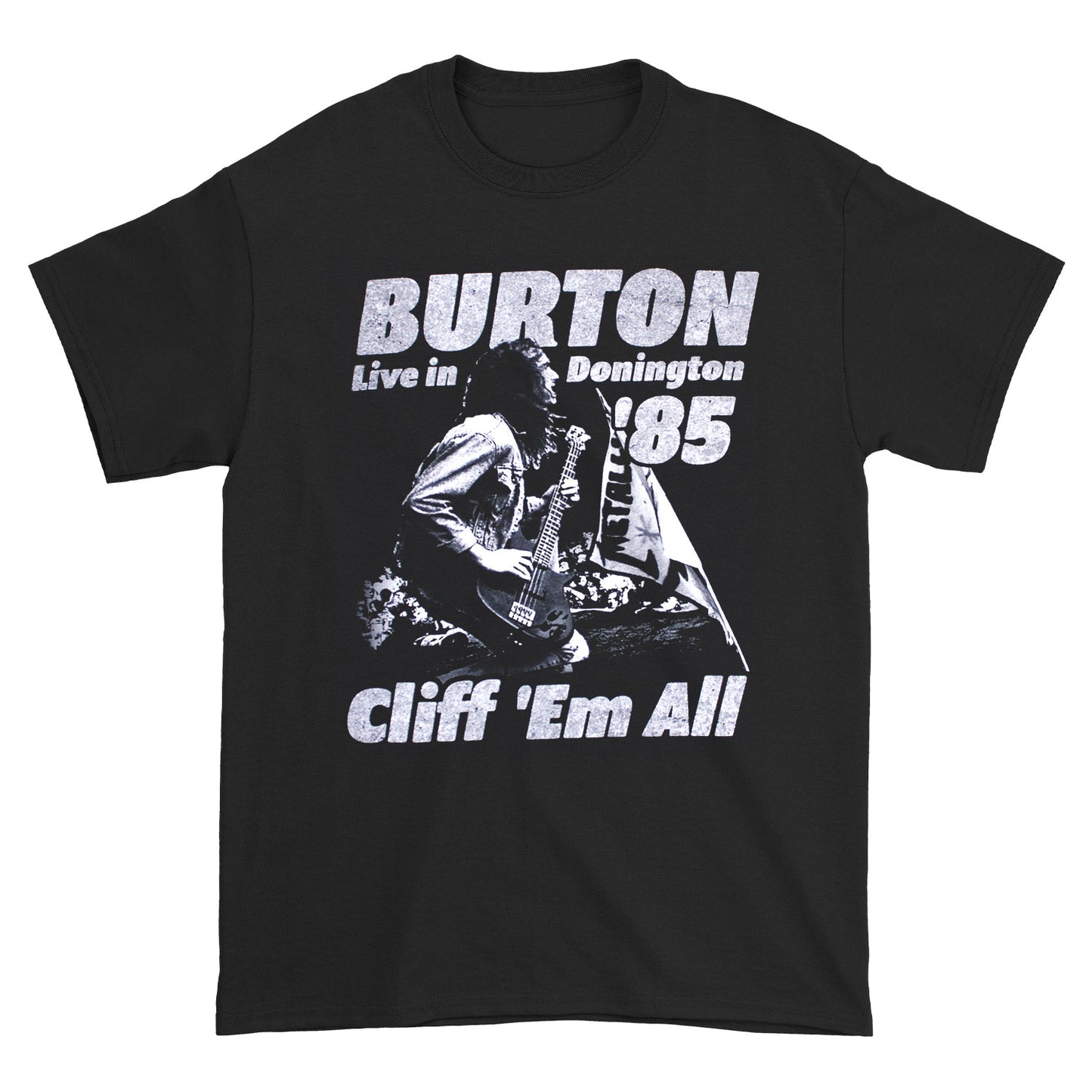 Metallica Cliff Burton Cliff 'Em All Live in Donnington '85 T-shirt Front