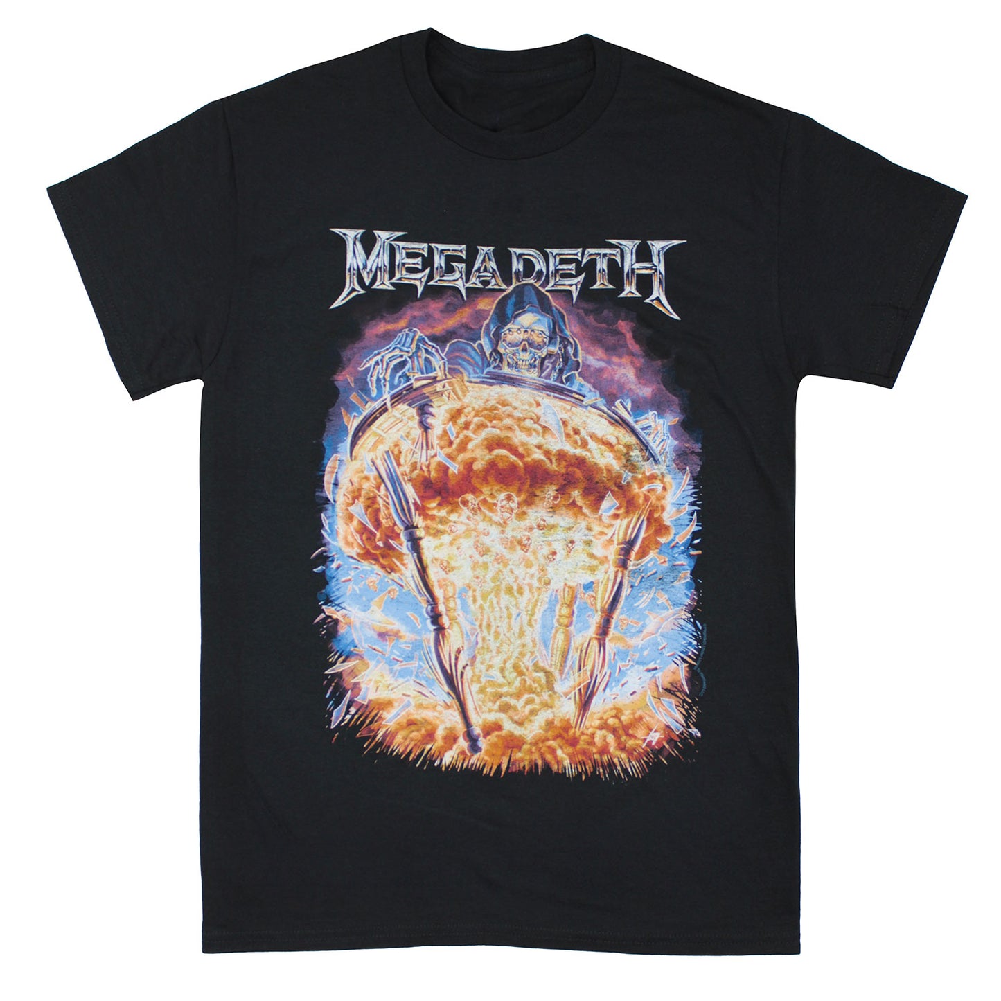Megadeth Bomb Splatter T-shirt Front