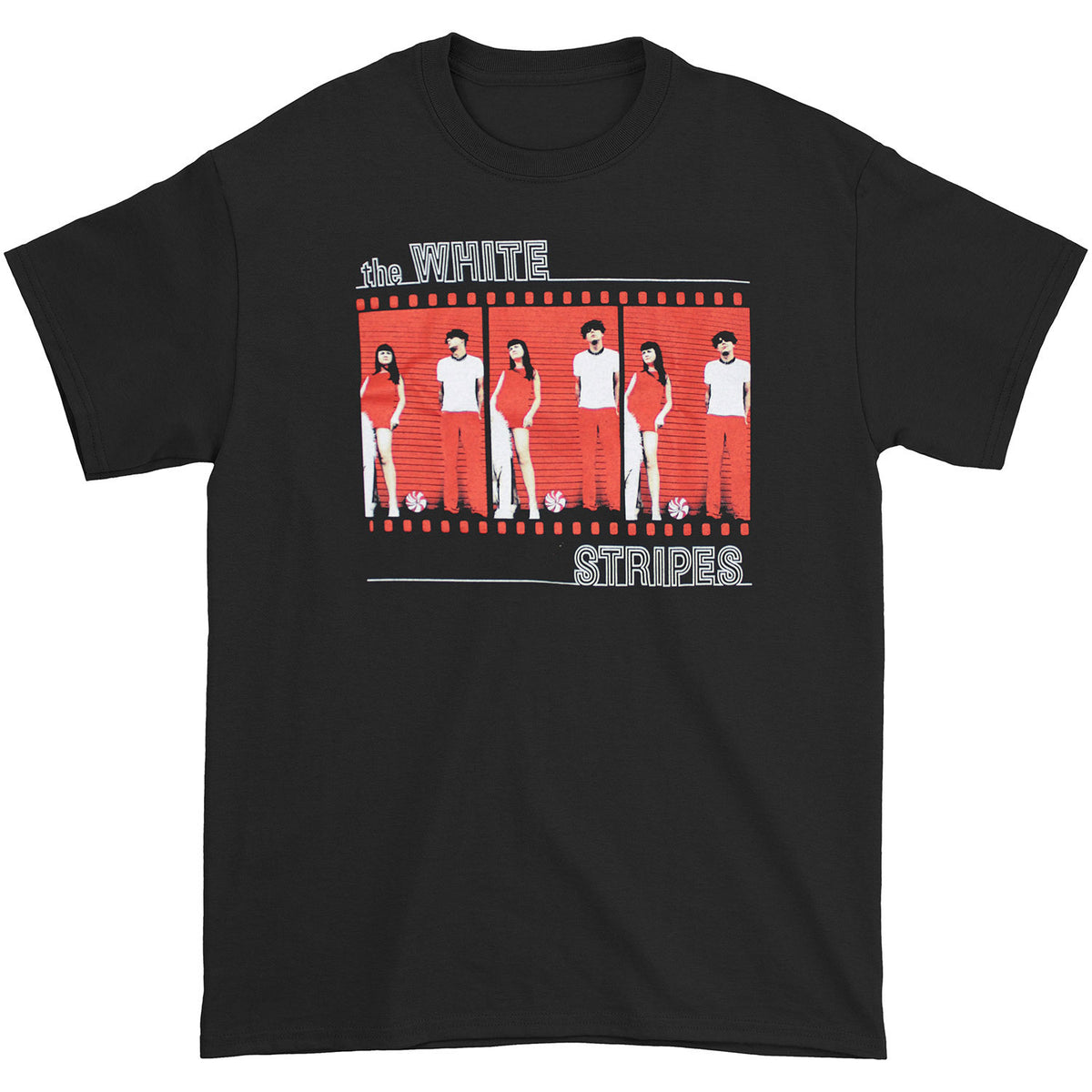 White Stripes Film Strip T-shirt Front