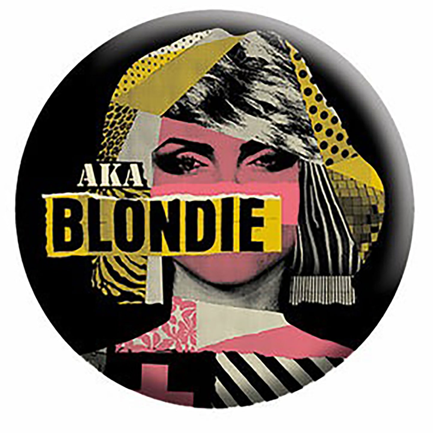 Blondie Collage Button Front