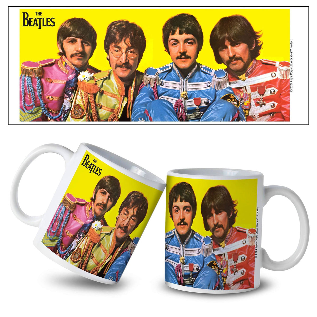 Beatles Sgt. Pepper Band Coffee Mug Front