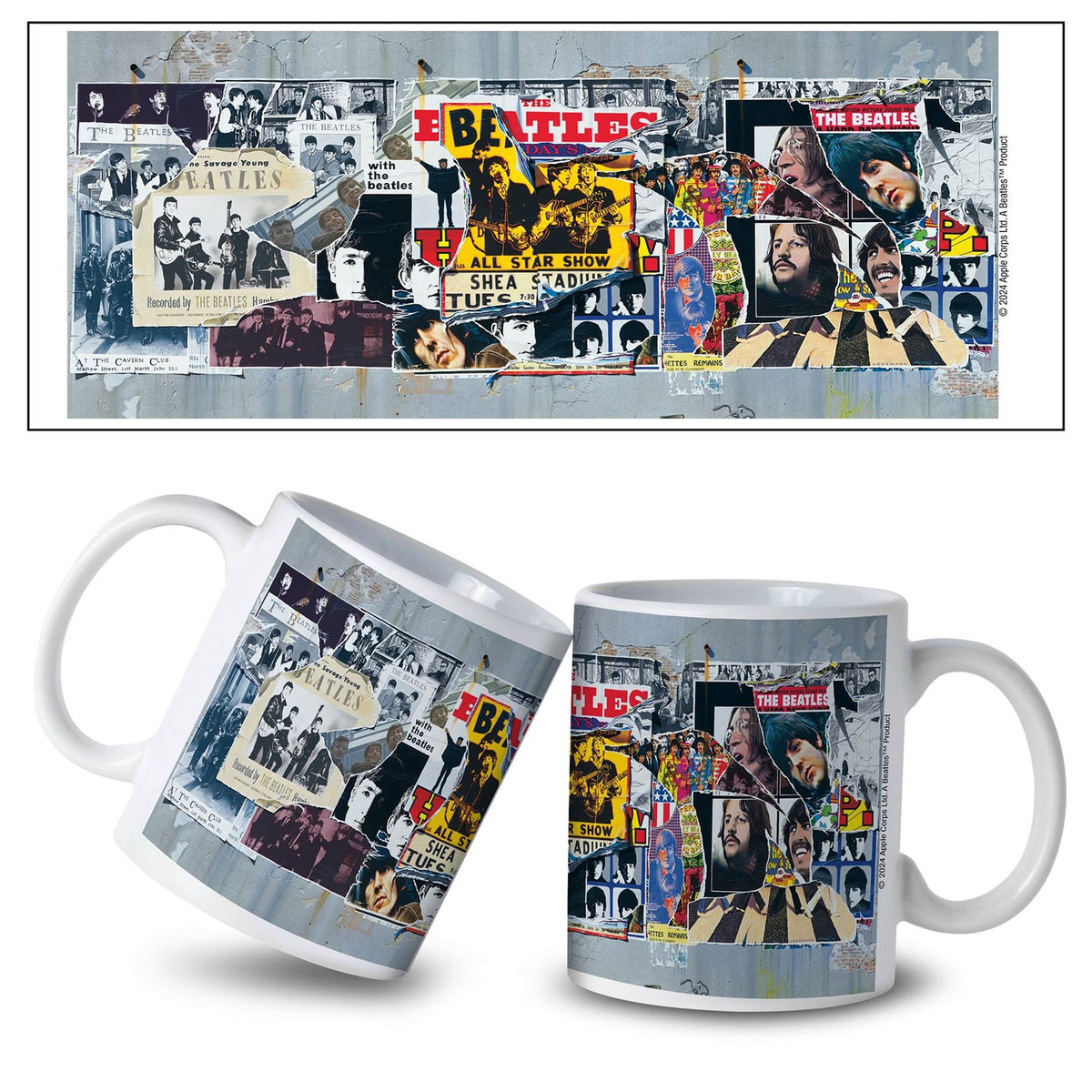 Beatles Anthology Collage Coffee Mug Front
