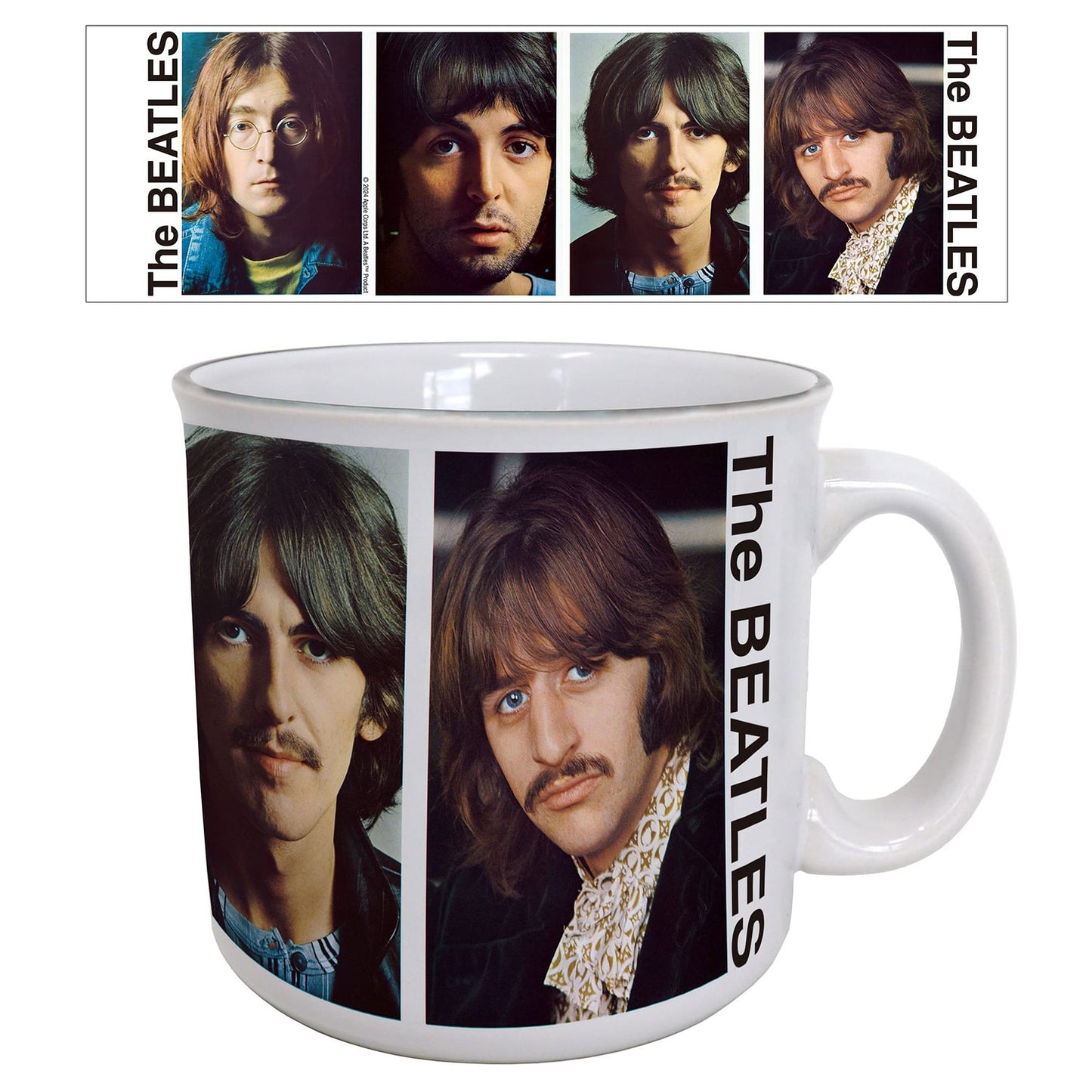 Beatles White Album Portraits Coffee Mug Front