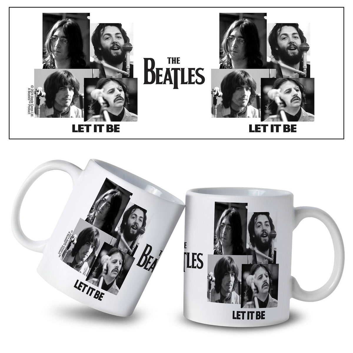 Beatles Let it Be (Collage) Coffee Mug Front