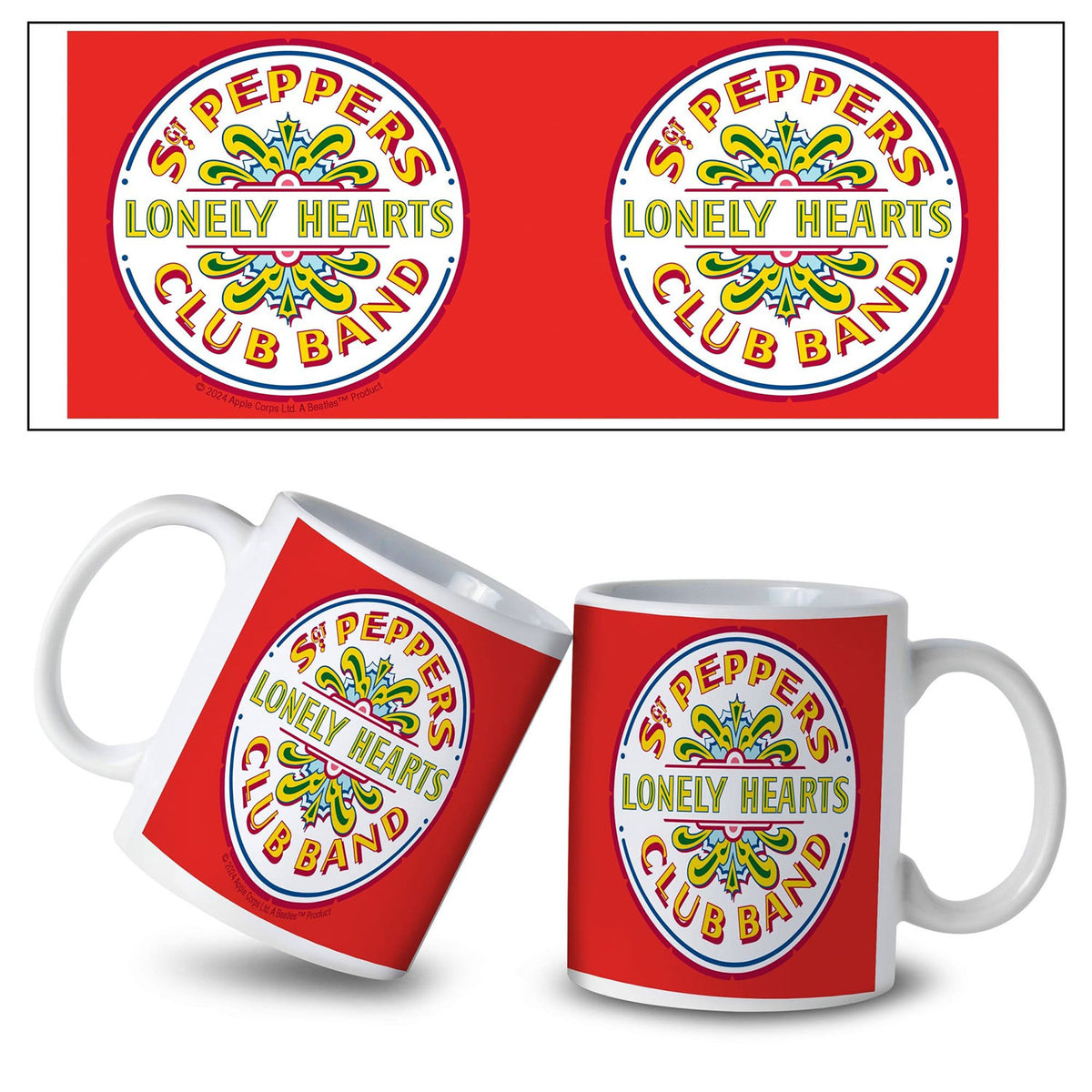 Beatles Sgt Pepper Drum Coffee Mug Front