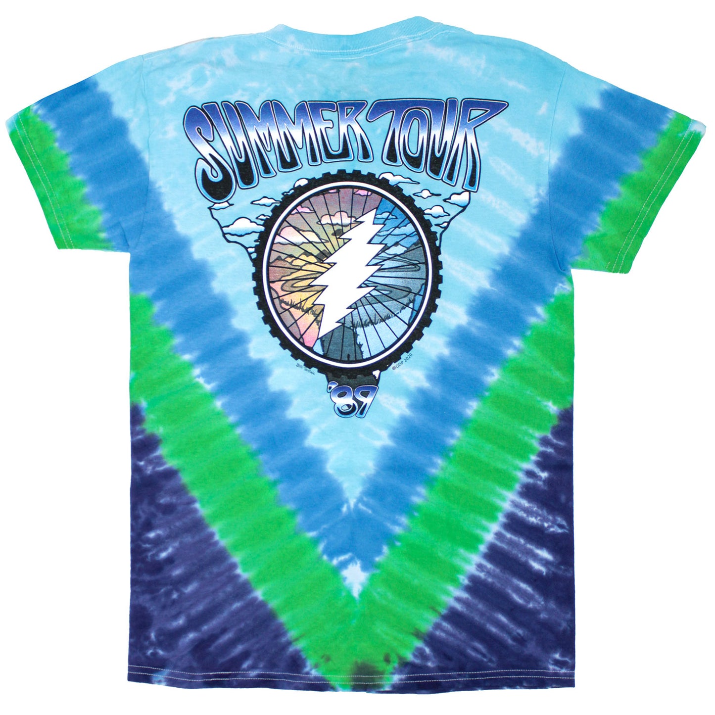 Grateful Dead Tour 89' Tie Dye T-shirt Back