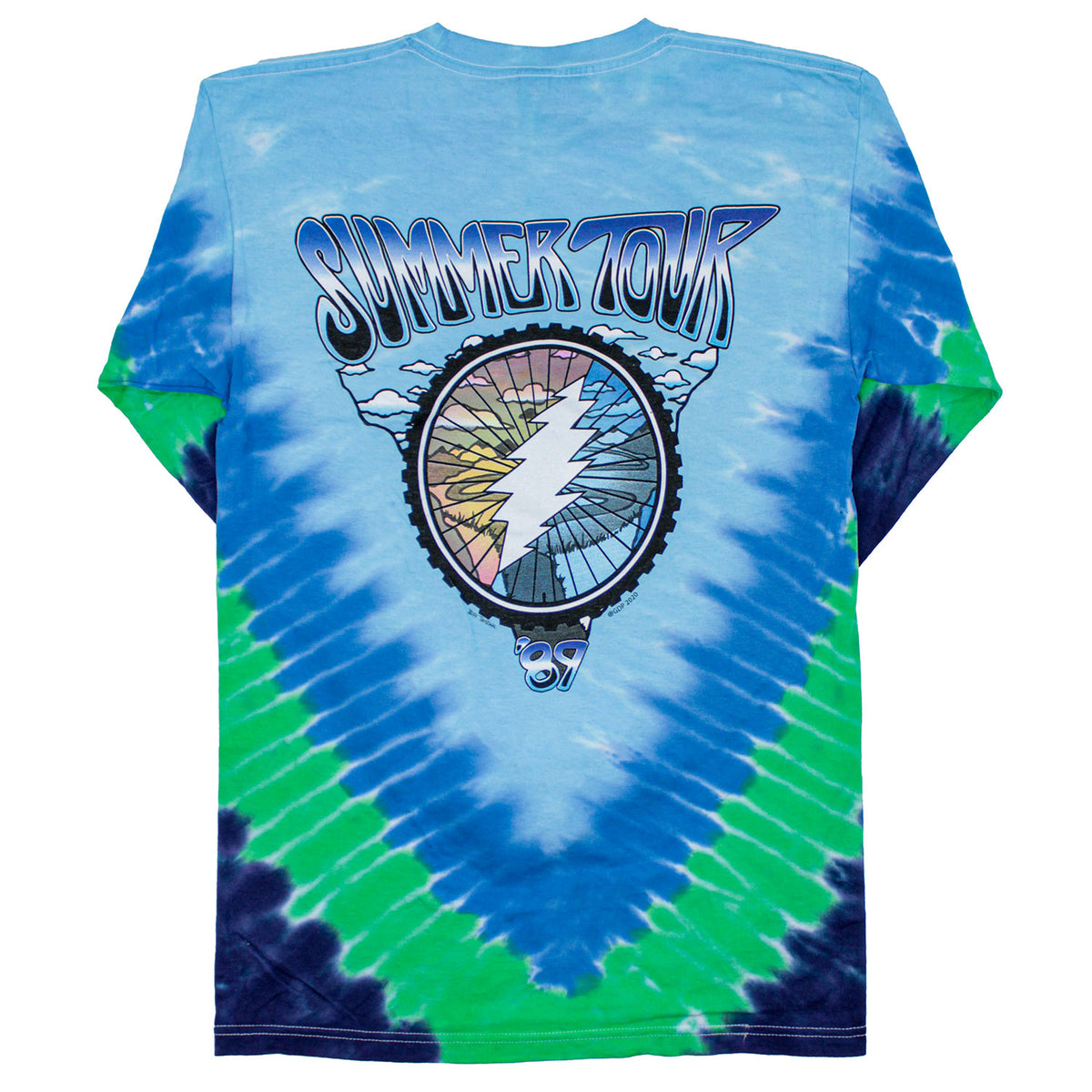 Grateful Dead Tour 89' Tie Dye Long Sleeve Back